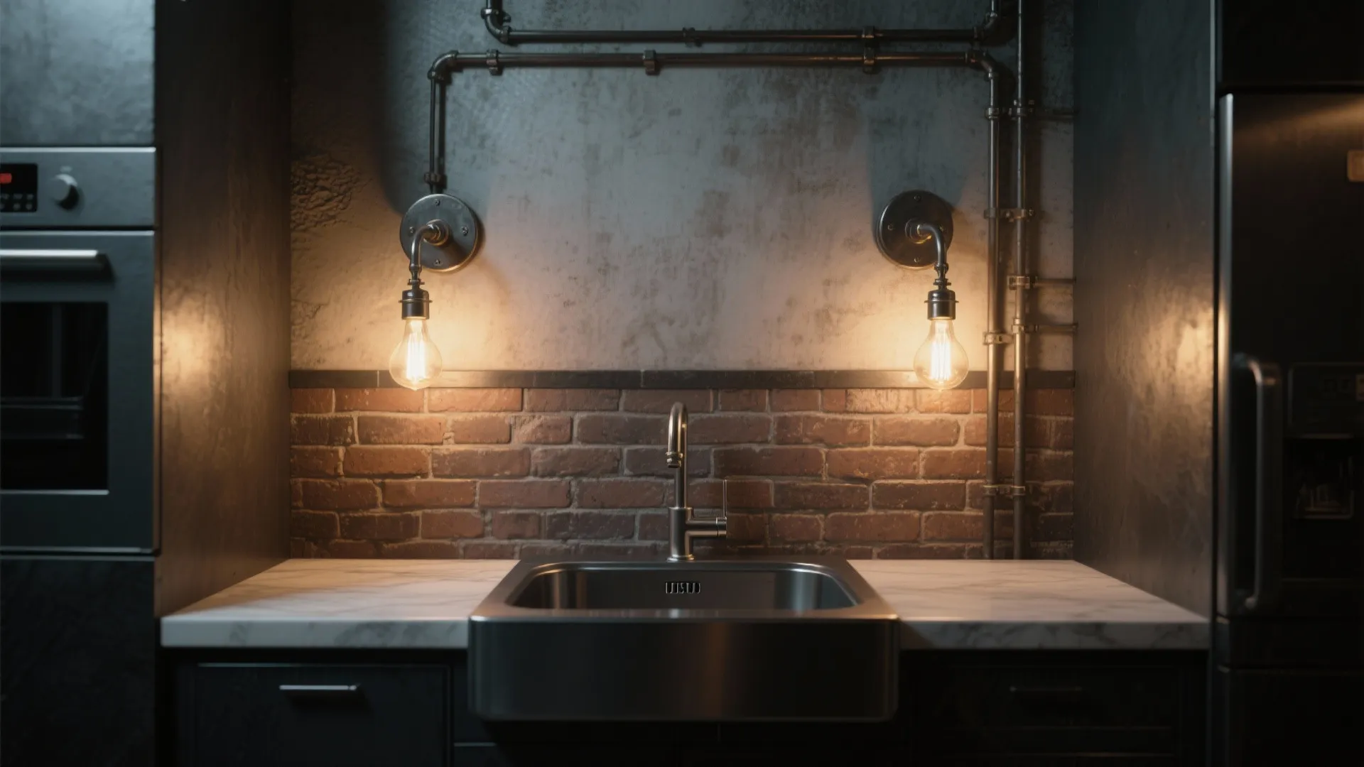 3. Industrial-Style Wall Sconces