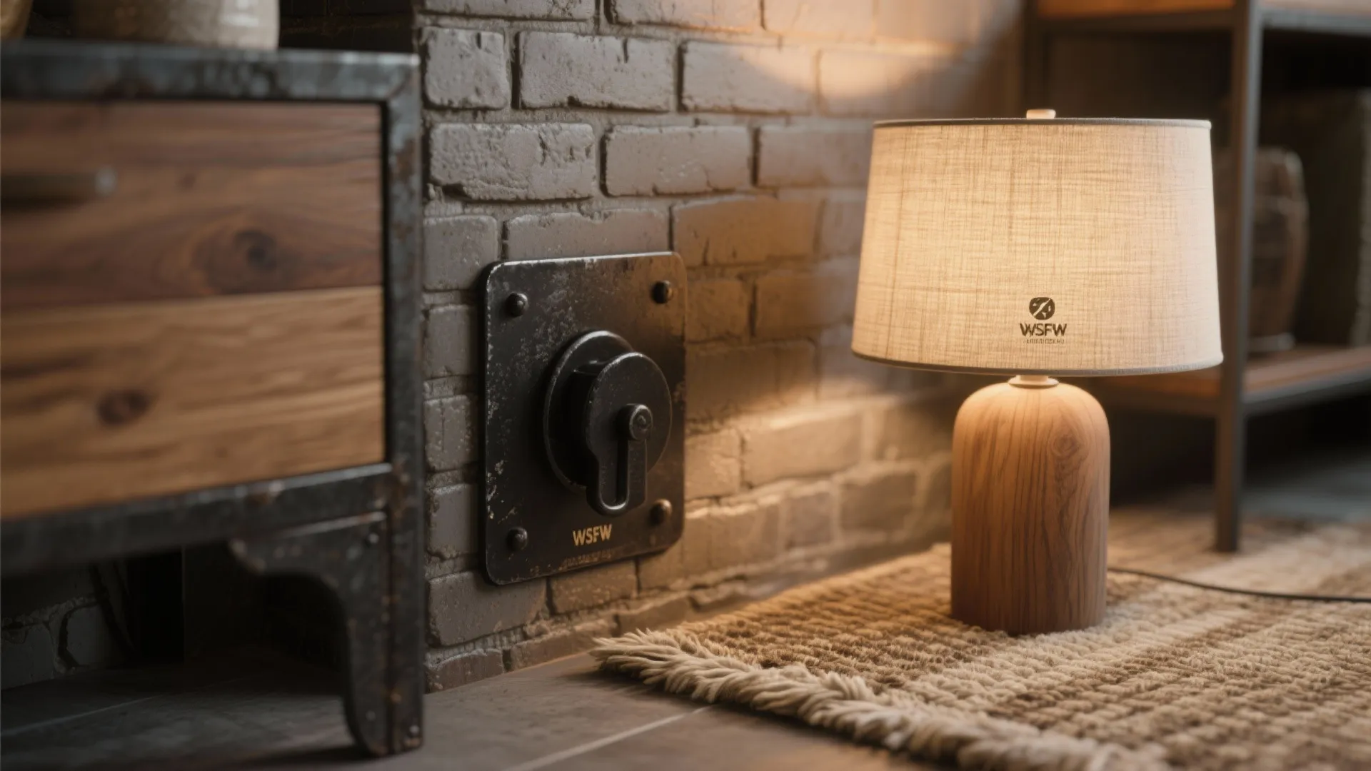 Industrial bones, warm finishes