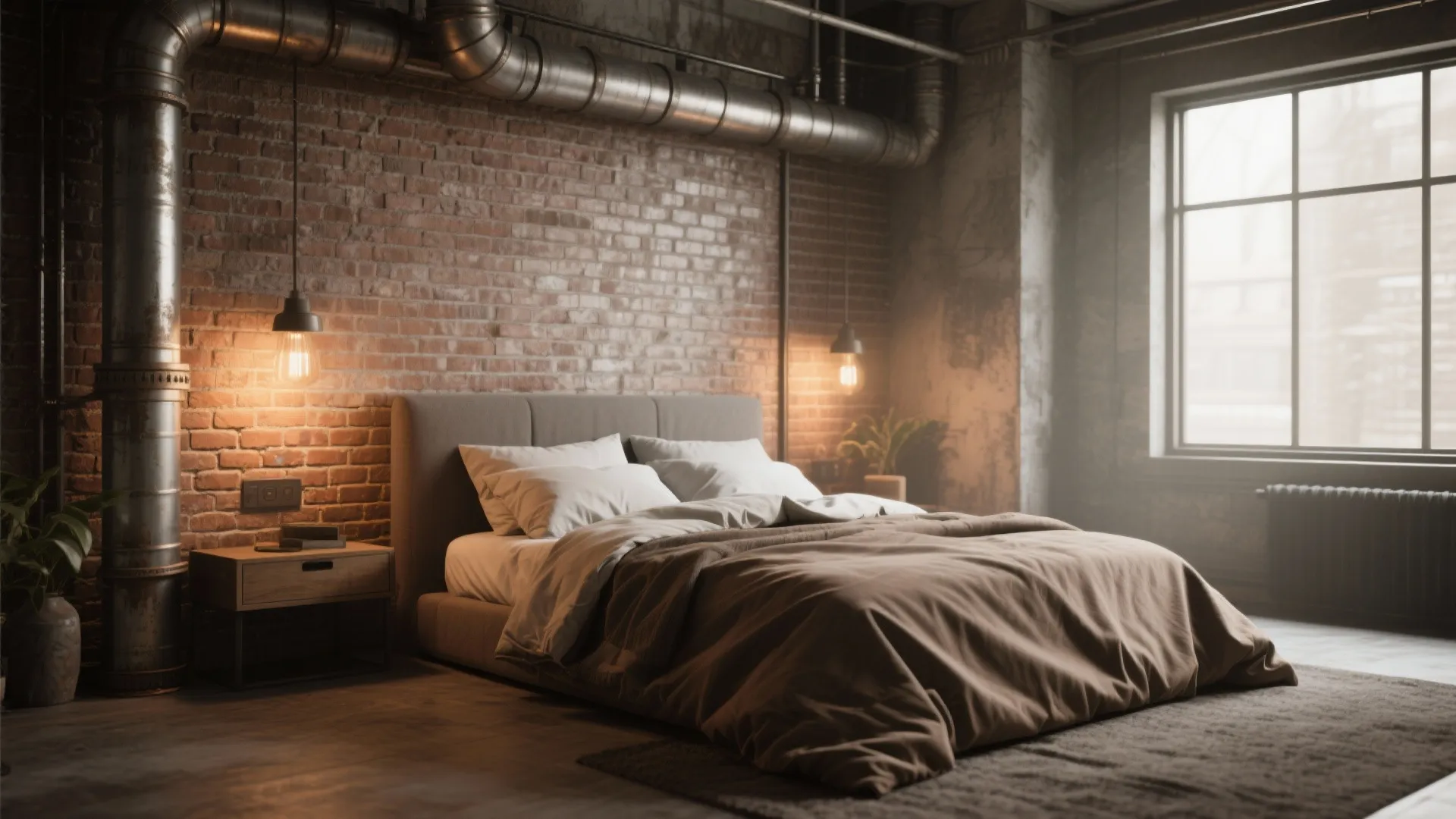 Tip 1: Industrial Vibes with Warm Touches