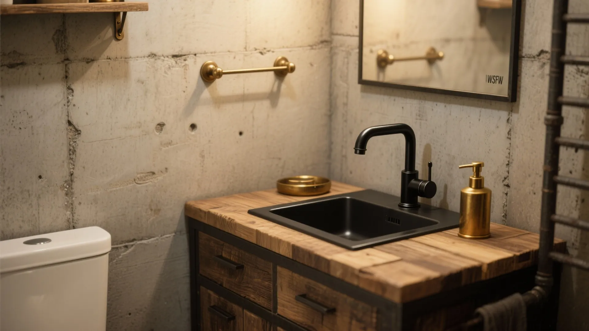 2. Industrial with Warm Wood