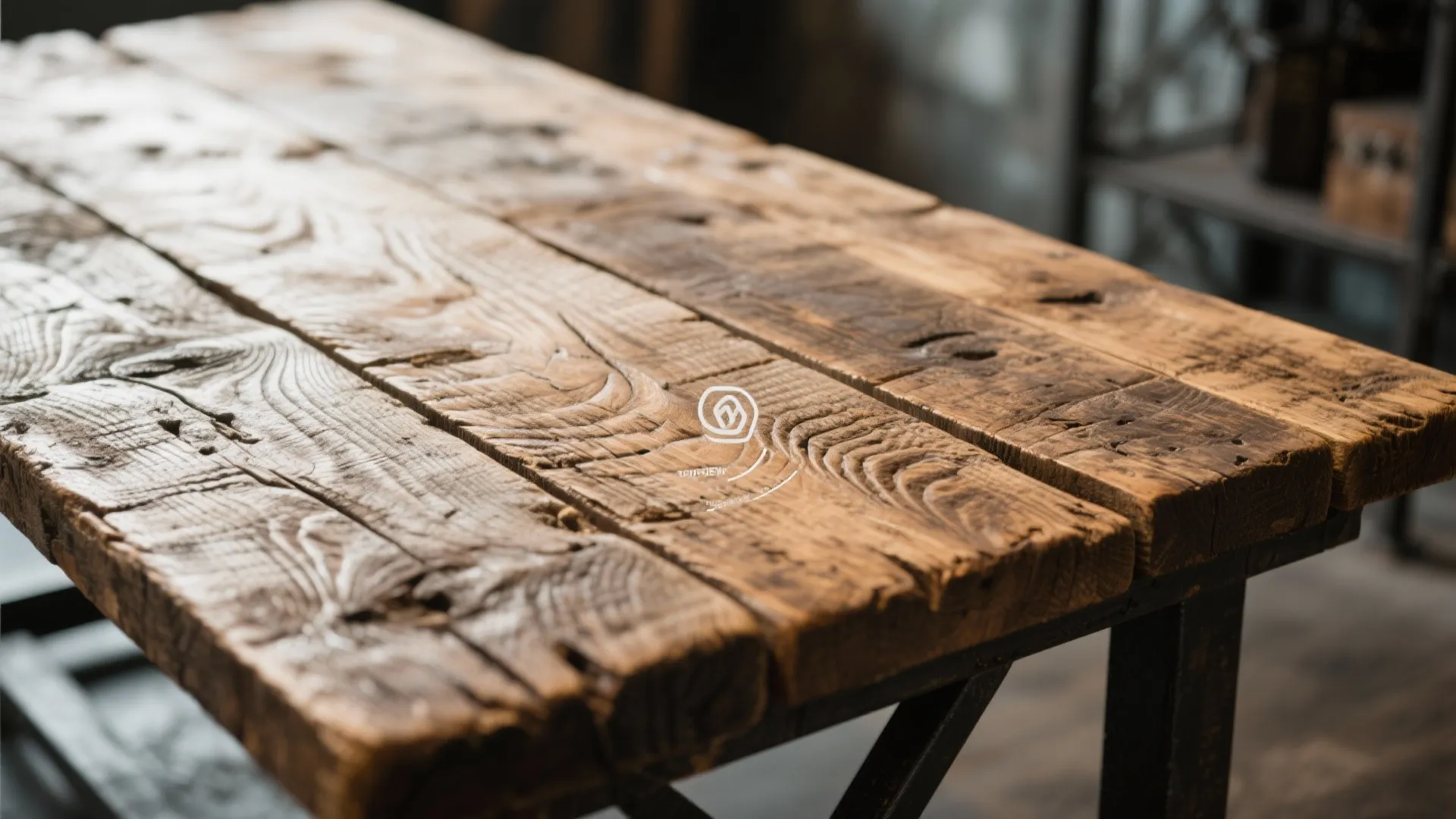 Industrial reclaimed-wood tables