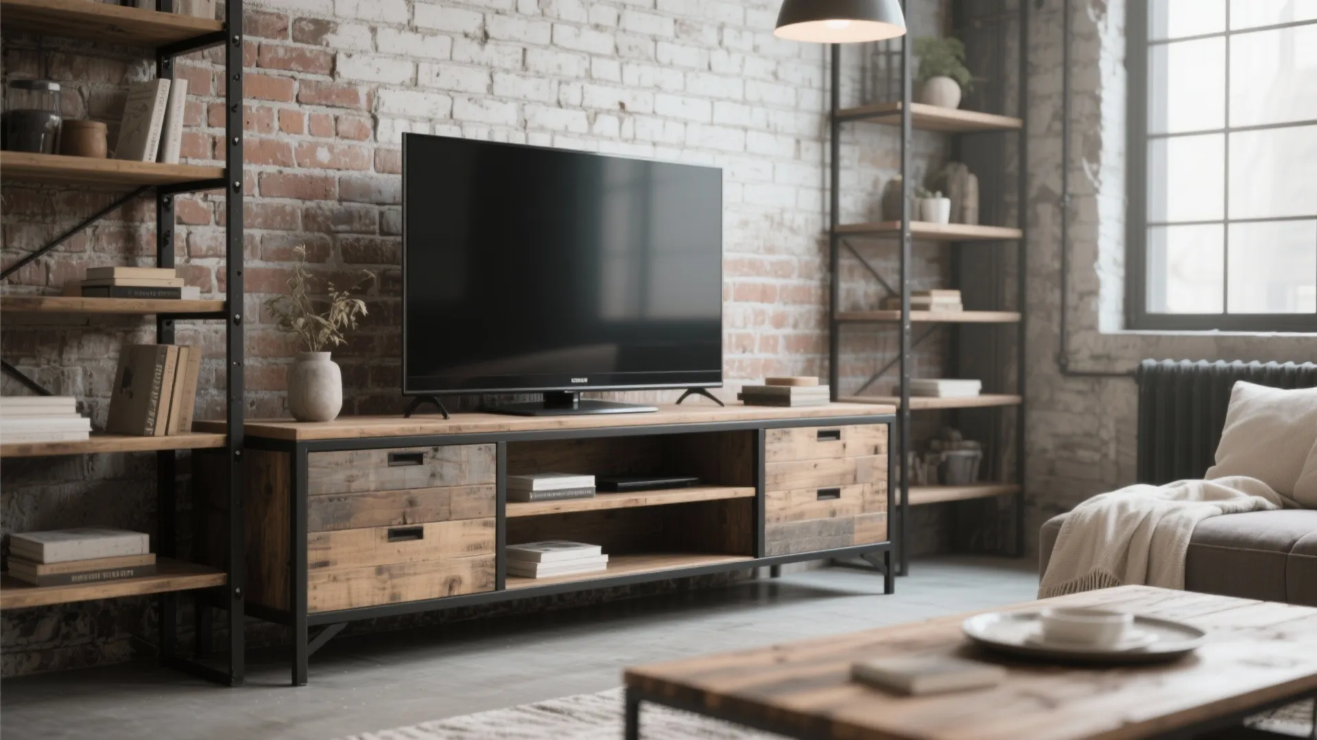 Industrial Metal and Wood Combo