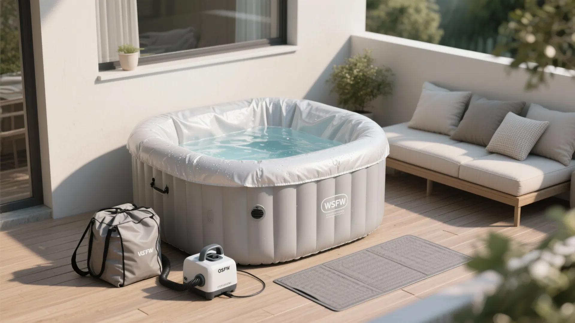 4. Inflatable & plug-and-play tubs for renters