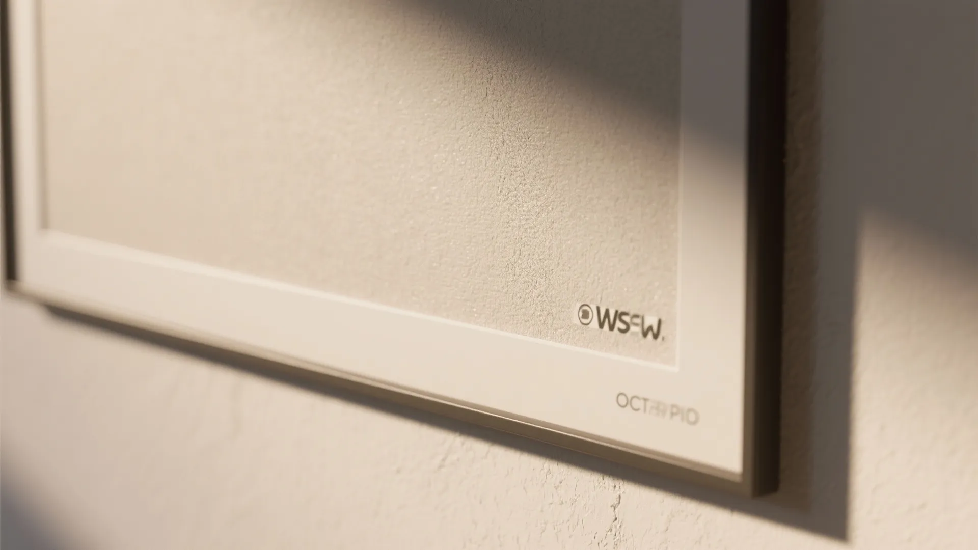 Macro view of a slim infrared panel’s textured surface and frame detail.