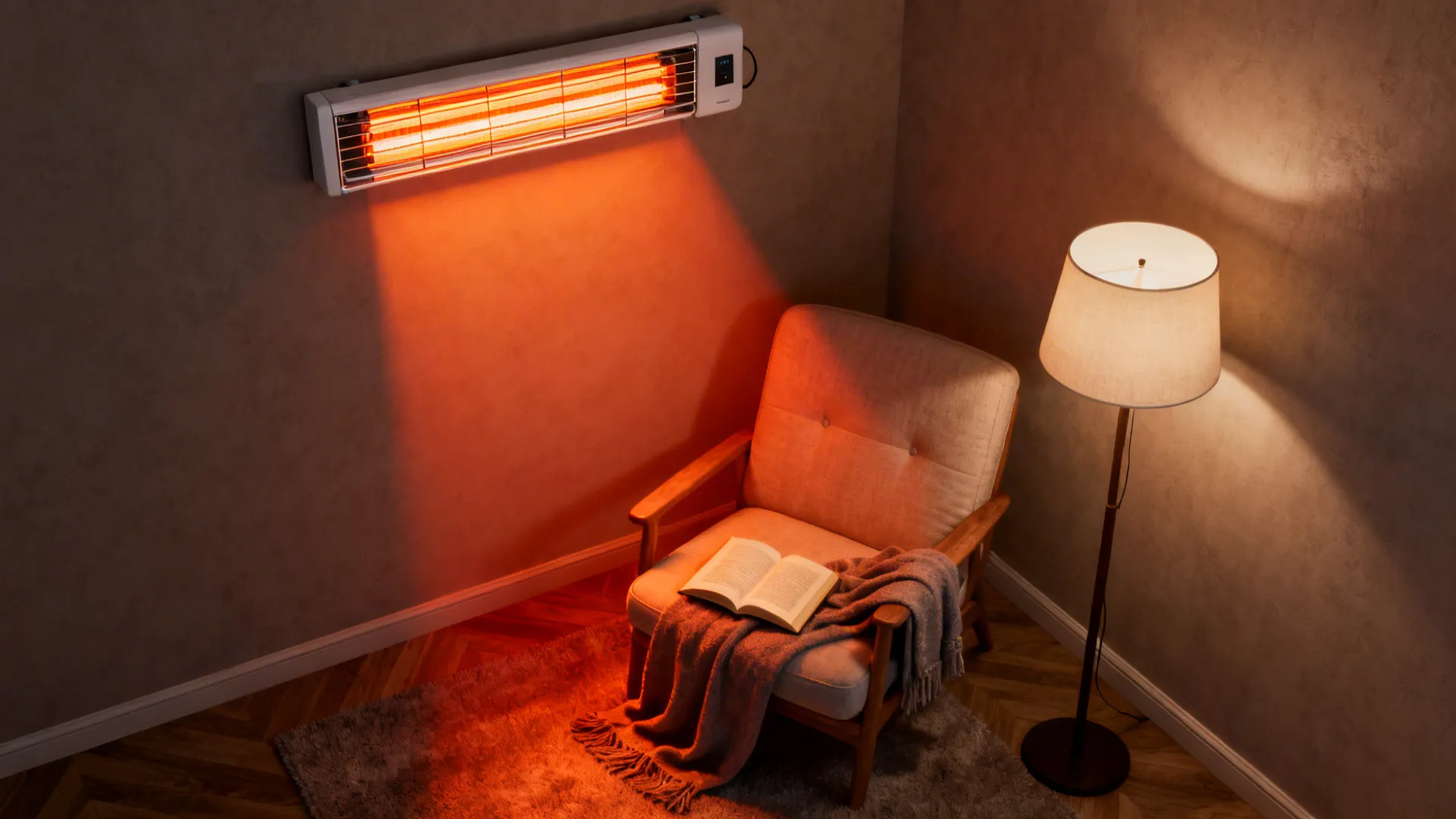 4. Infrared heaters for targeted, instant heat