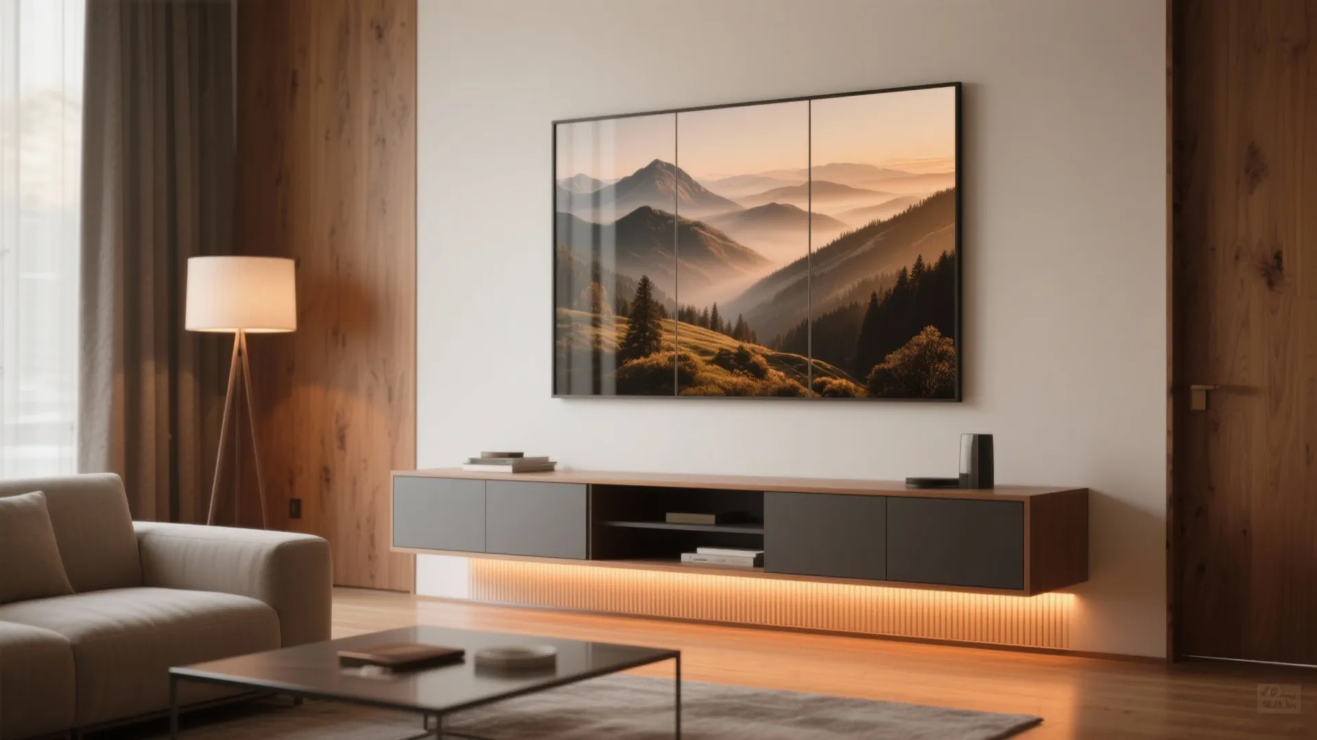 5. Decorative electric baseboard or infrared wall art