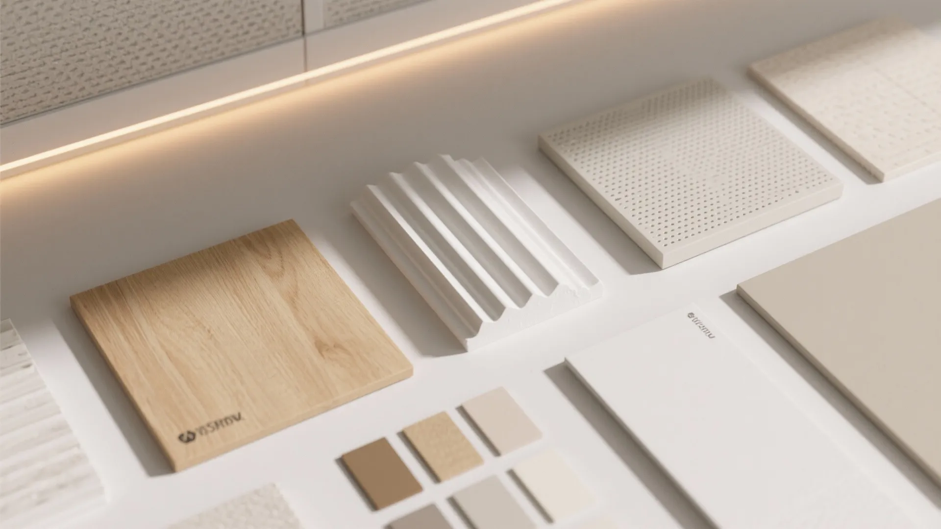 Textured panel inlays for tactile interest