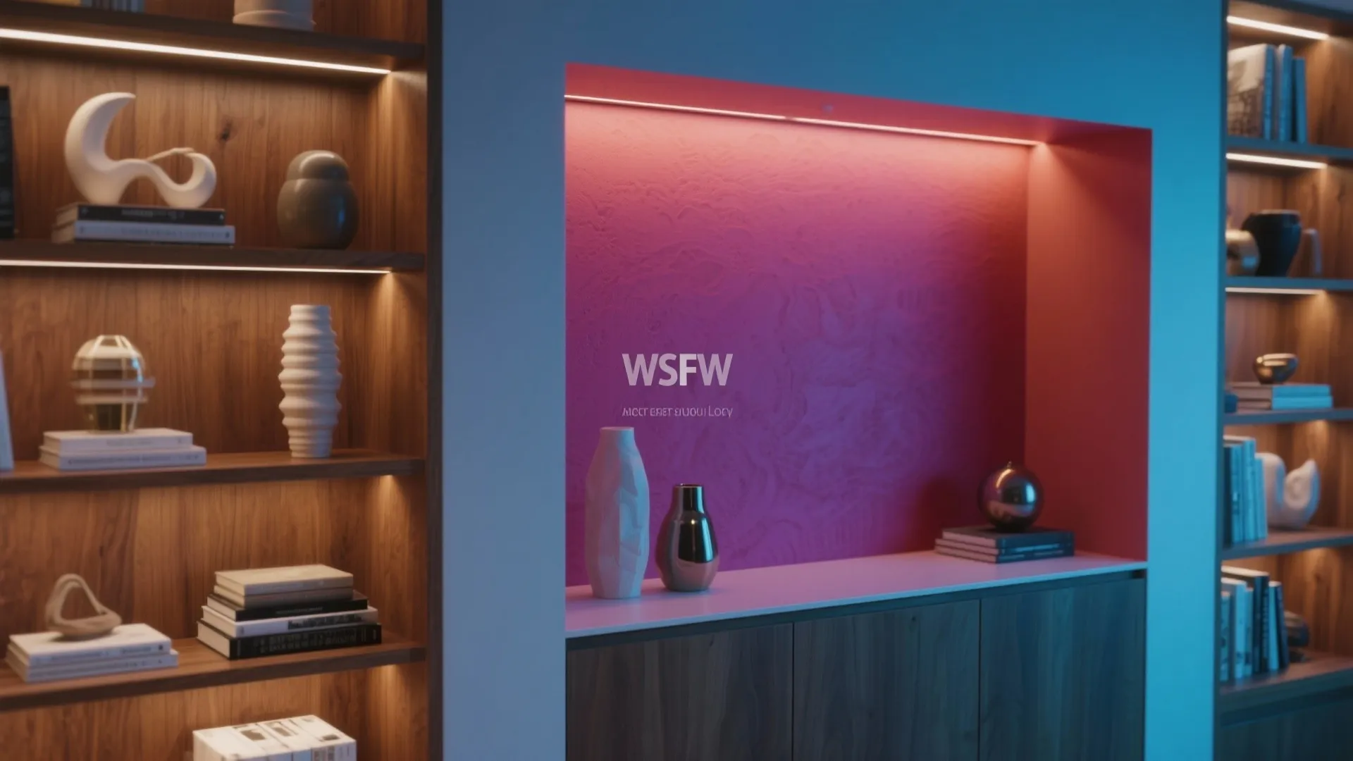 3. Try an inset accent behind open shelving