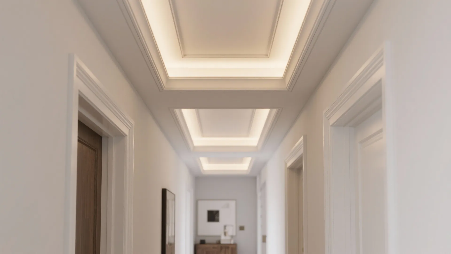 Inset Coffers with Hidden Perimeter Glow