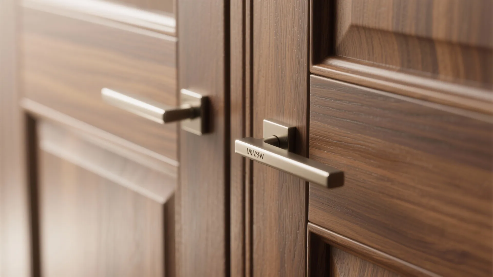 5. Custom hardware and inset doors for refined small kitchens