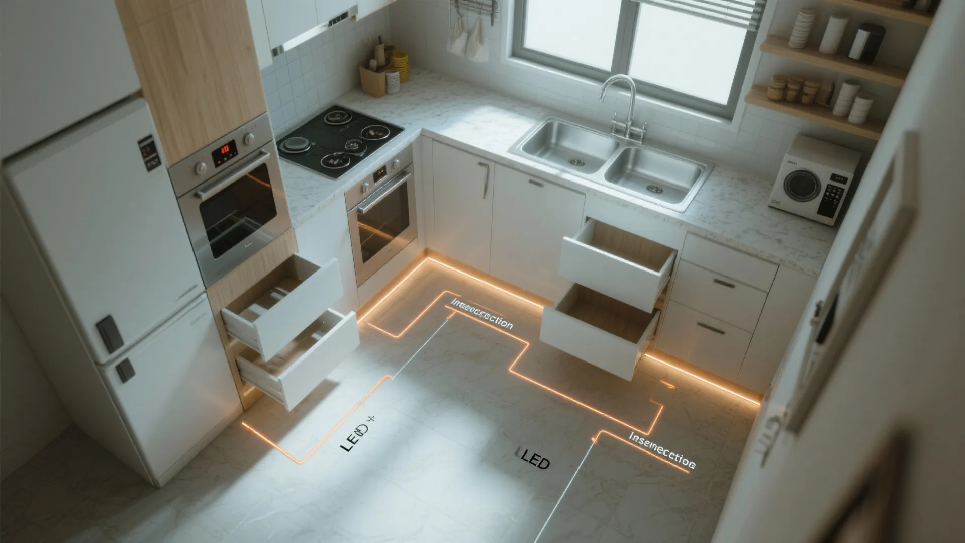 5. Plan for inspection zones and integrated lighting