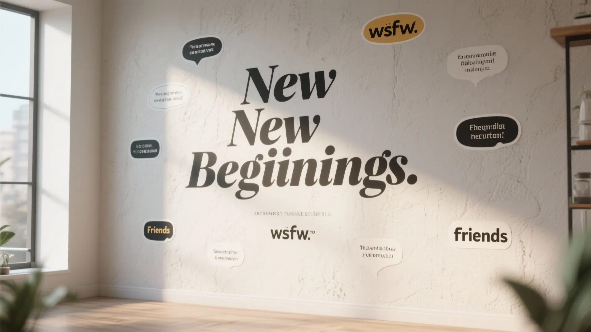 9. Inspirational Quote Wall