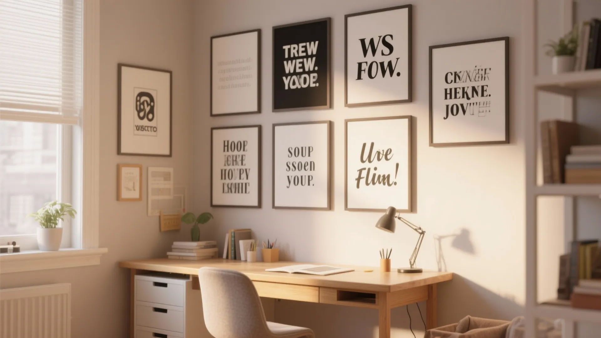 2. Inspirational Quote Wall