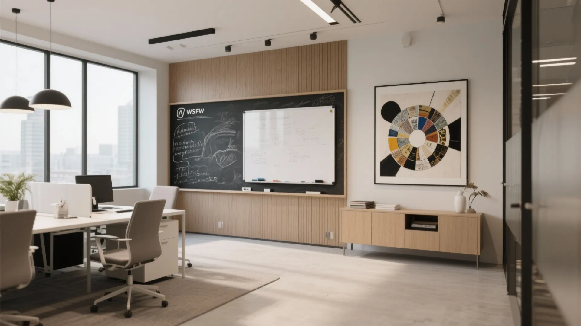 9. Inspirational Wall Features