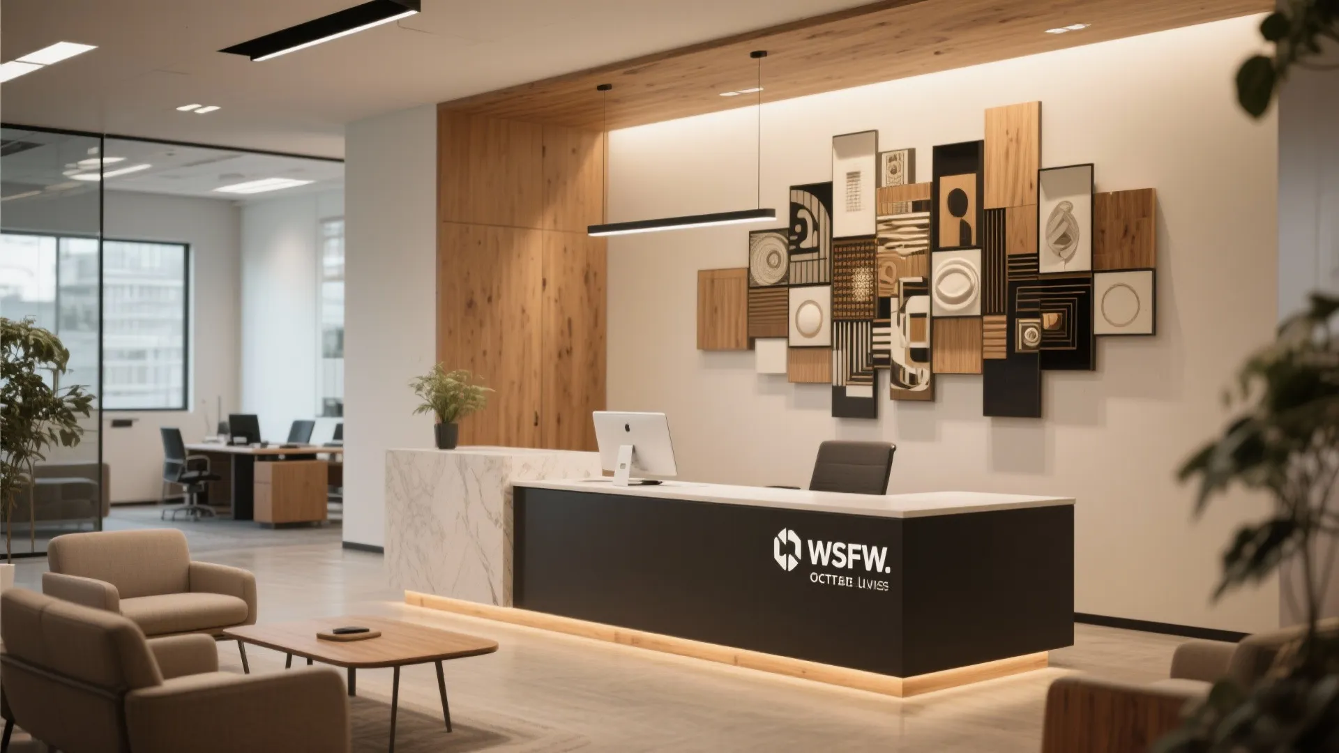 10. Inspiring Reception Area