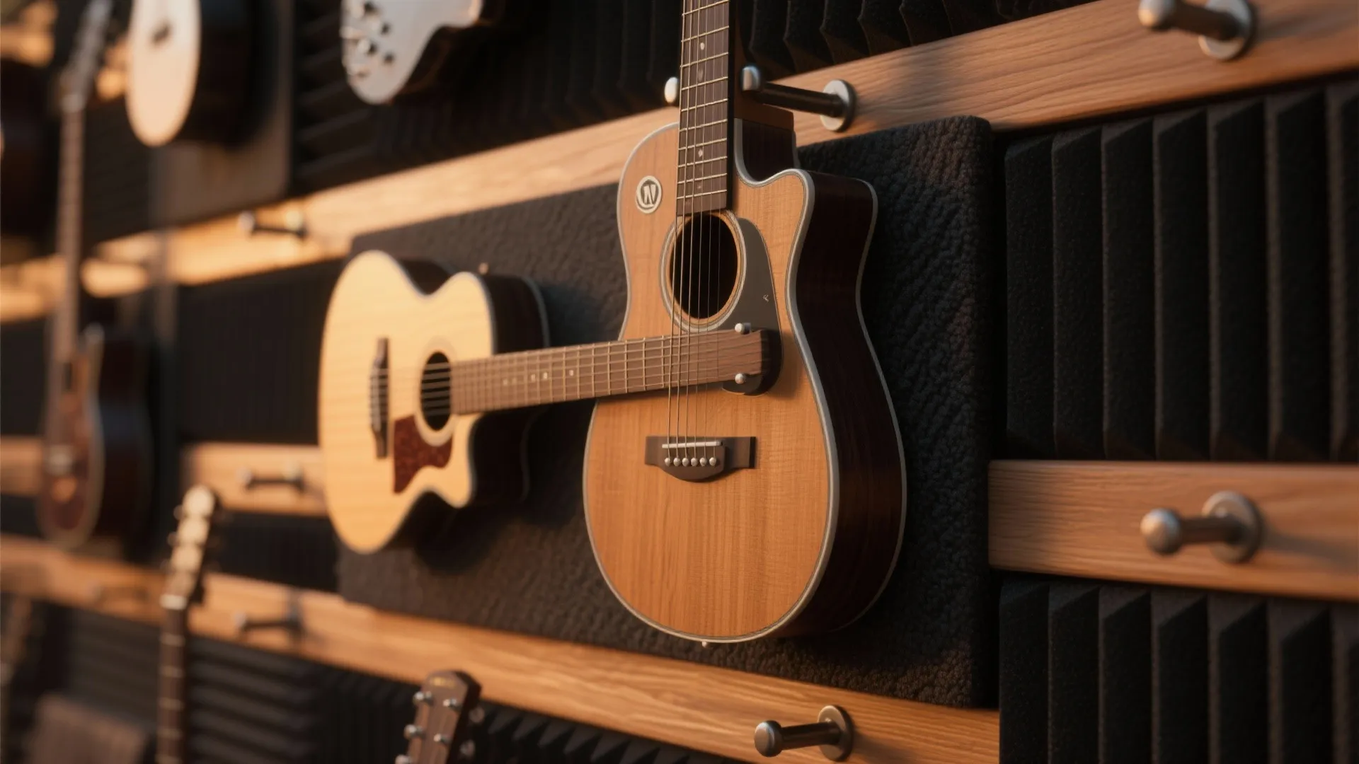 Instrument Display Wall with Hidden Treatment