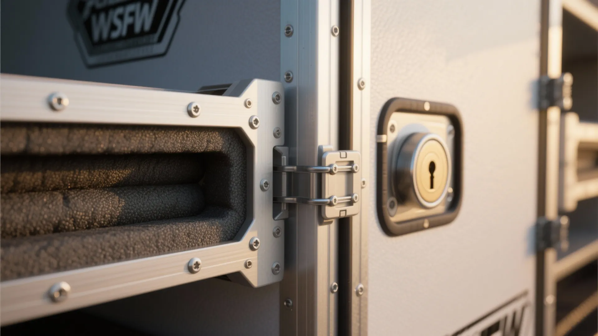 5. Insulated hard-shell box with a lockable door