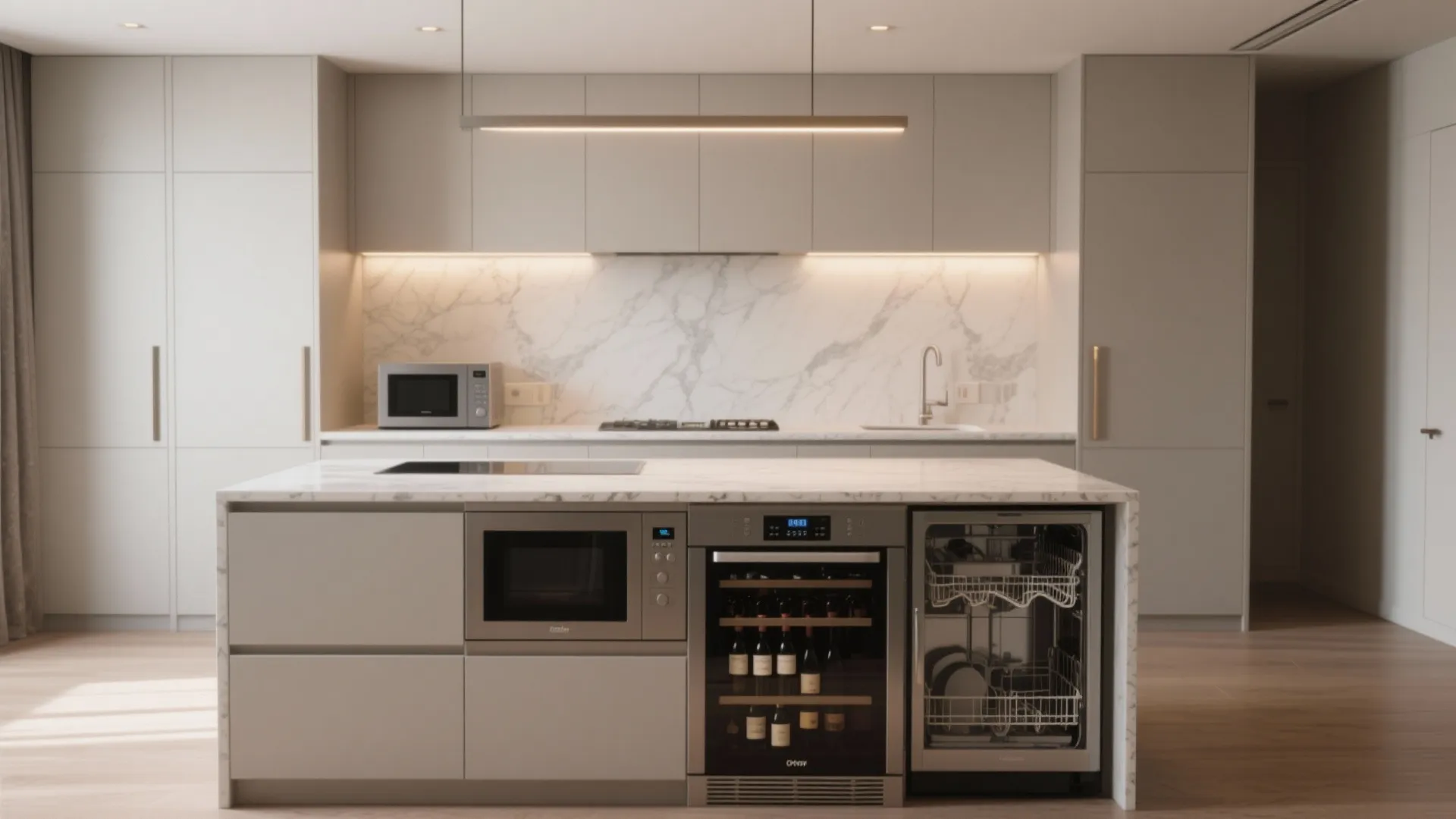 3. Integrated appliance island