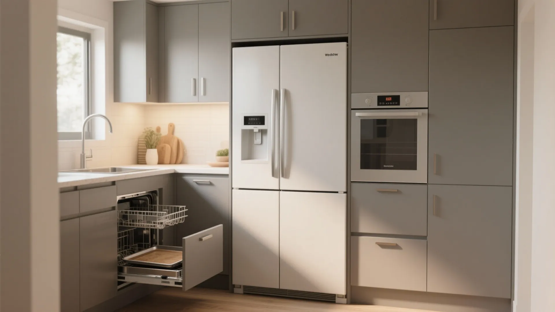 4. Integrate Appliances and Add Toe-Kick Drawers