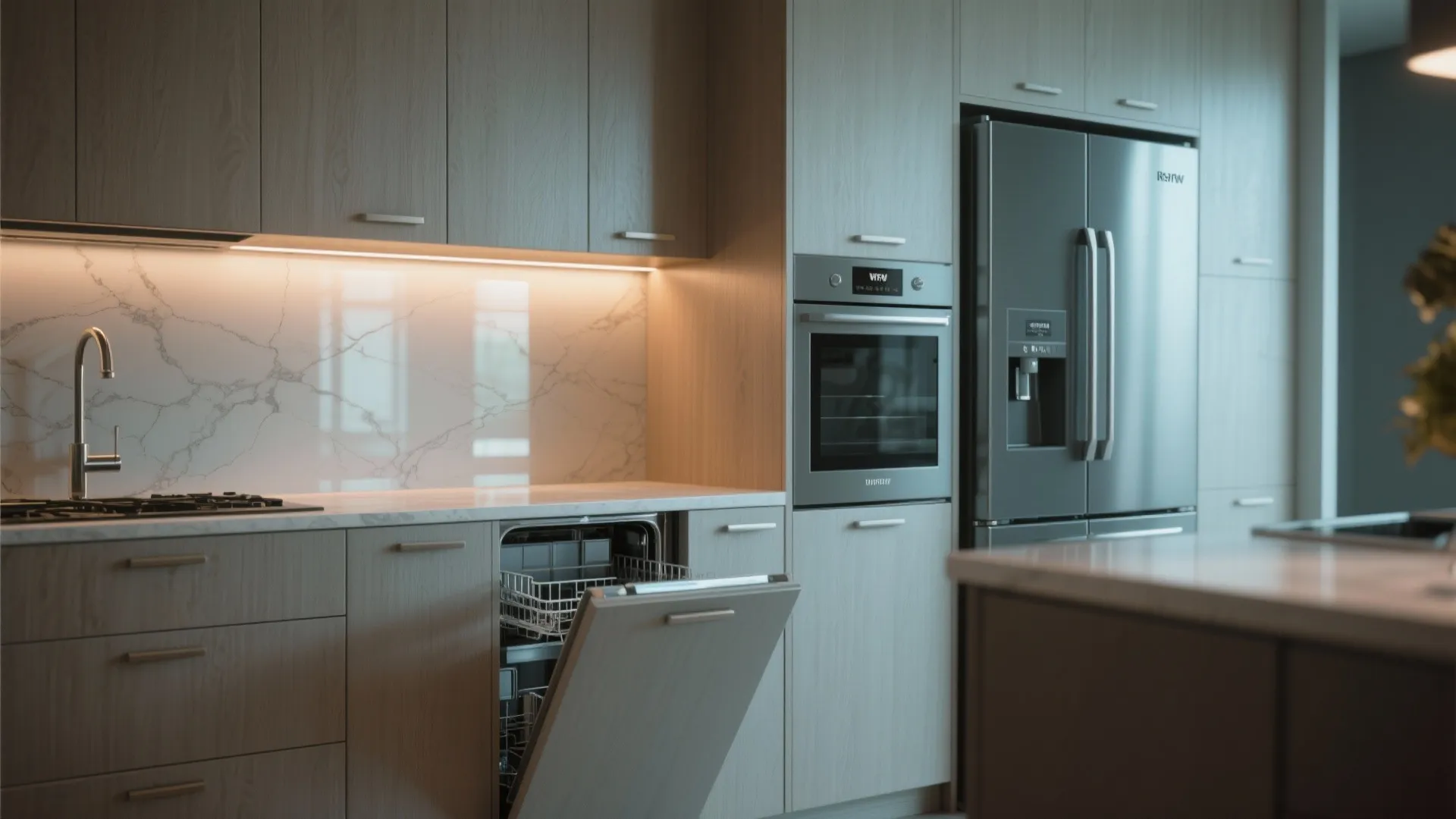 3. Integrated appliances for a seamless look