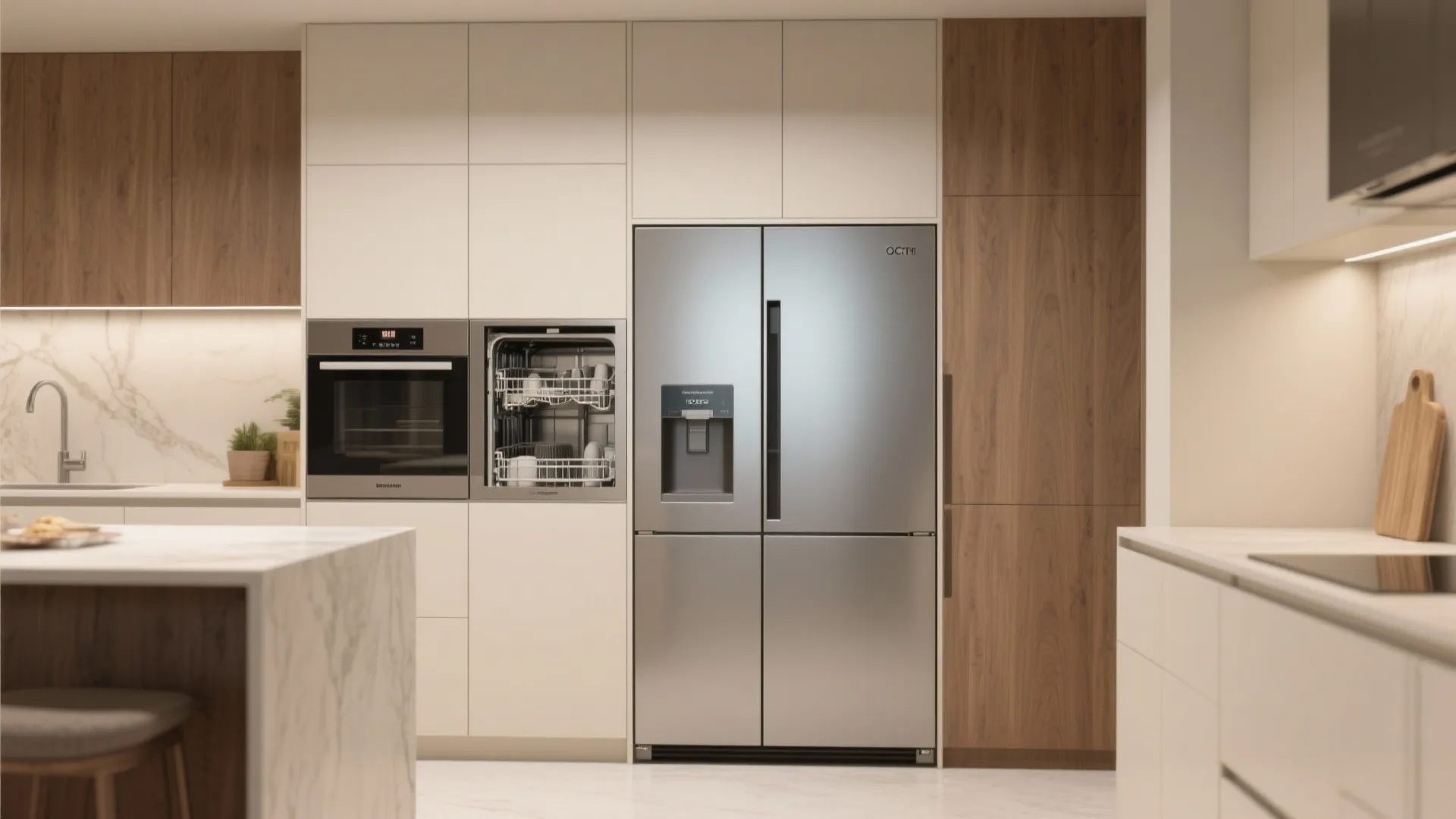 2. Integrated appliances for a streamlined look