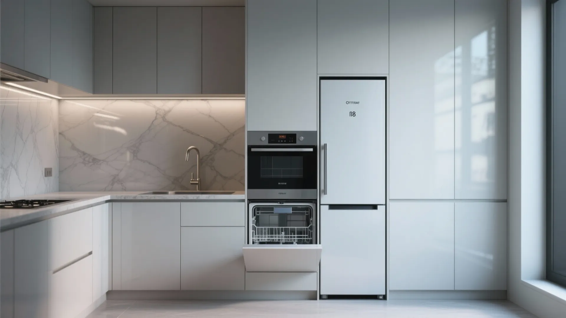 3. Integrated appliances and slimline refrigeration
