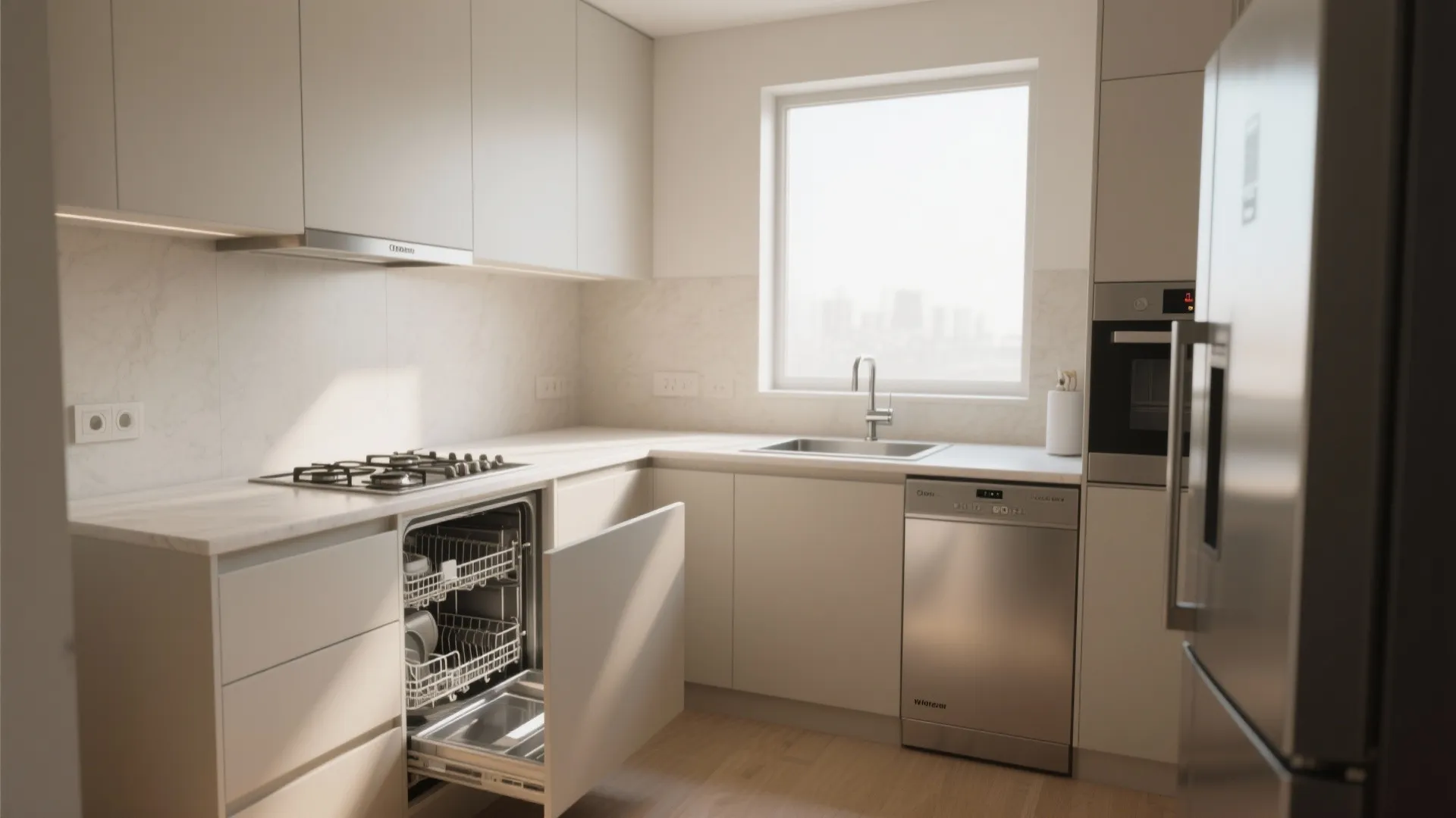 3. Integrated appliances and compact layouts