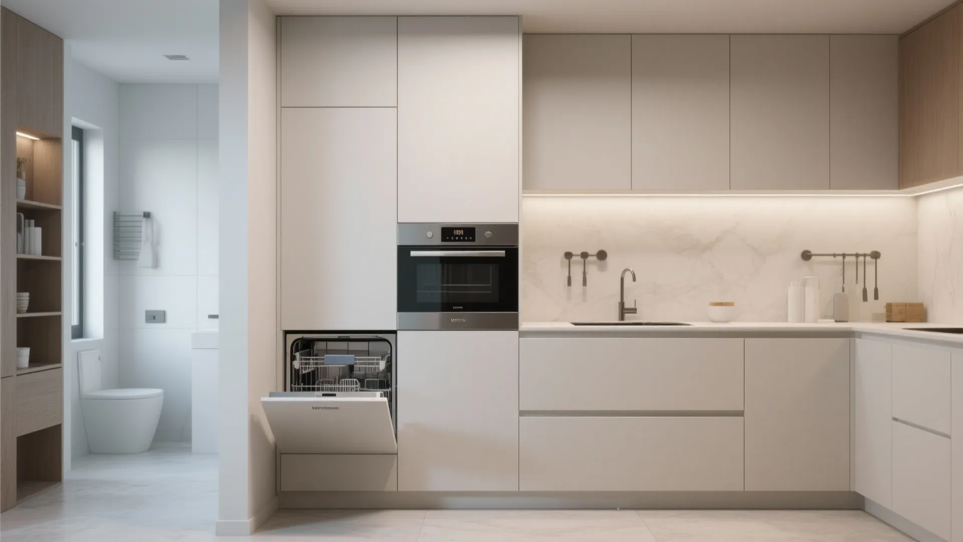 3. Integrated appliances and hidden fixtures