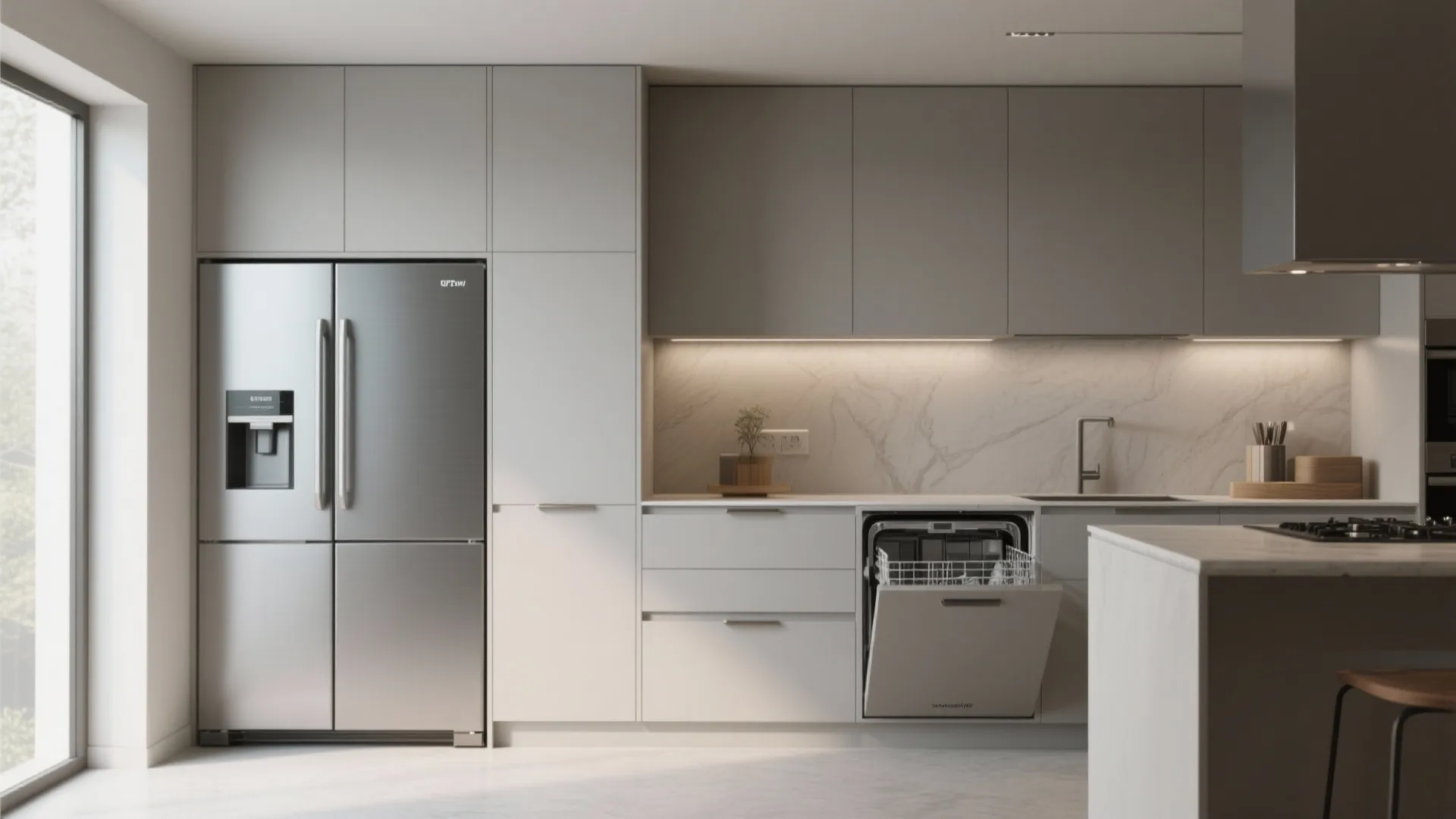 2. Integrated appliances for a seamless look