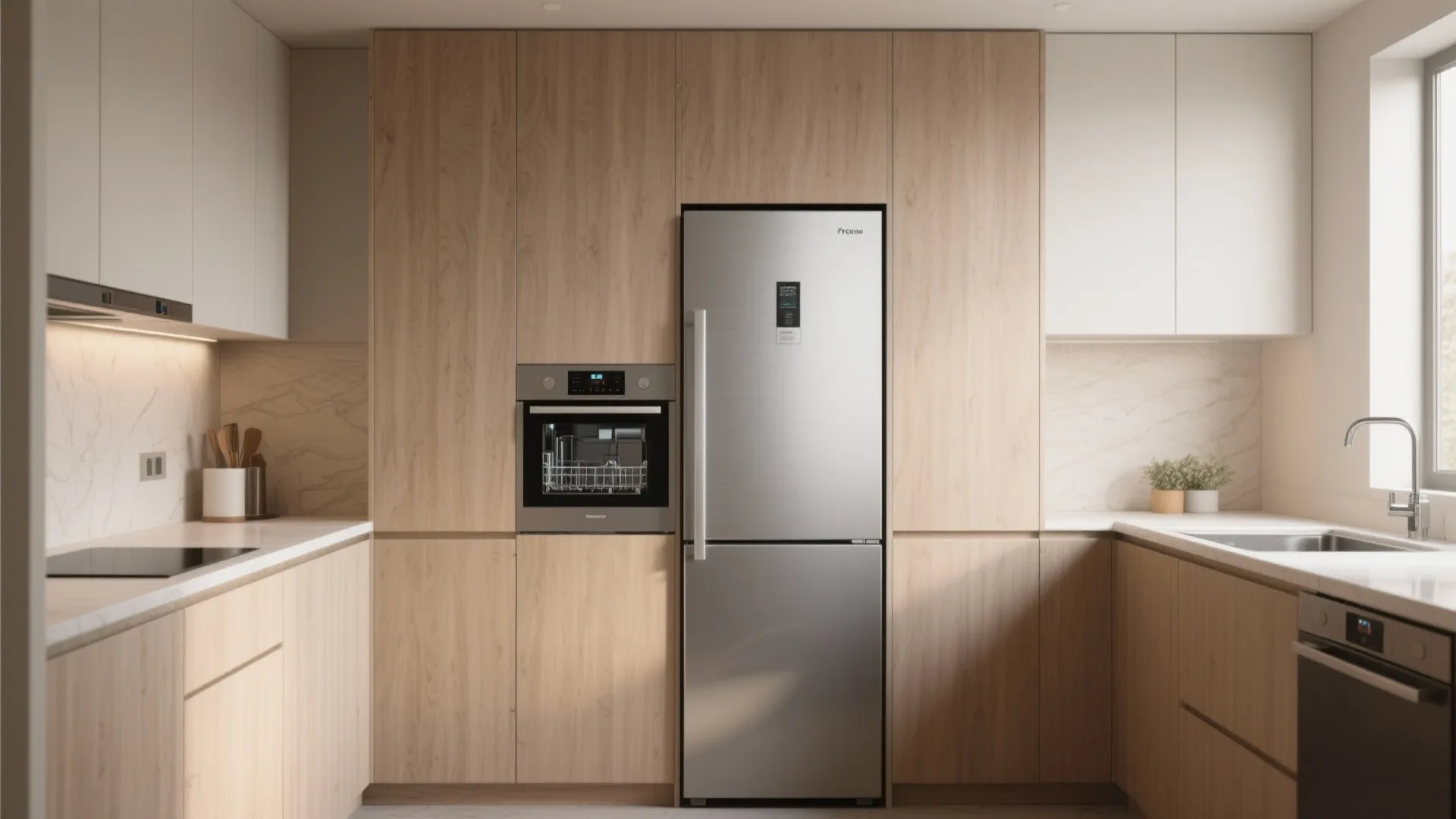 3. Integrated Appliances for a Seamless Look