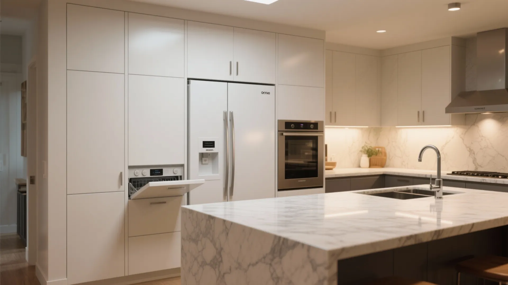2. Integrated White Appliances