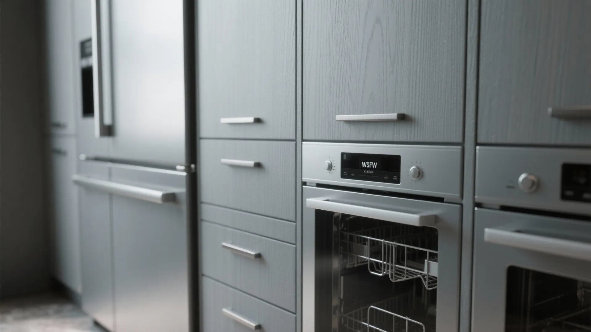 4. Integrated Appliances and Hidden Handles