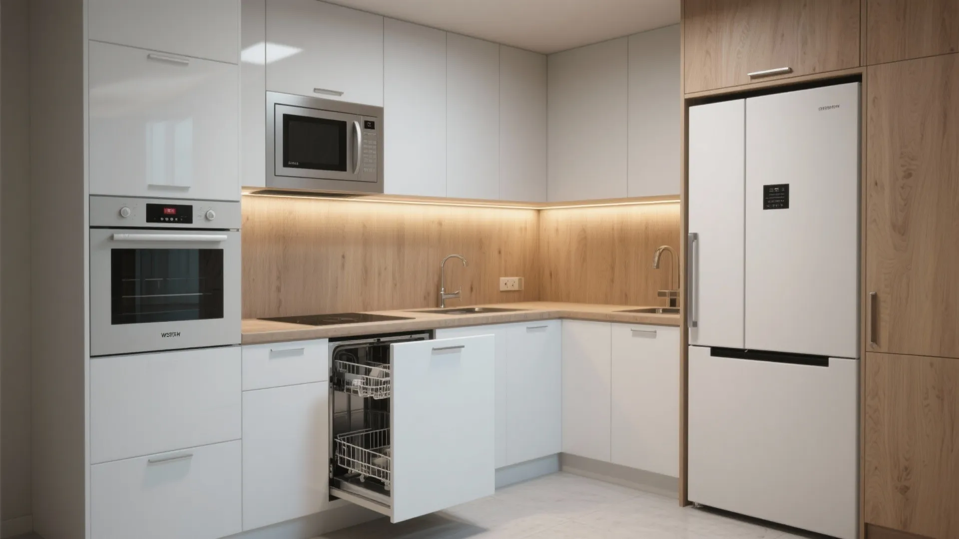 4. Integrated appliances for a seamless look
