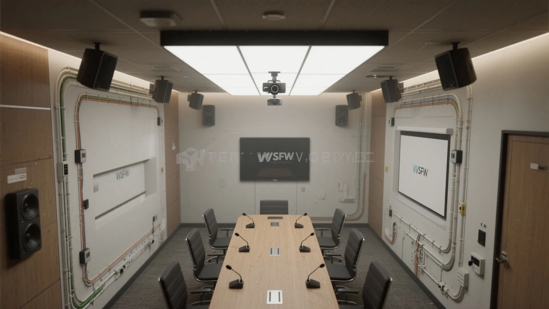 3. Integrated AV and Concealed Wiring