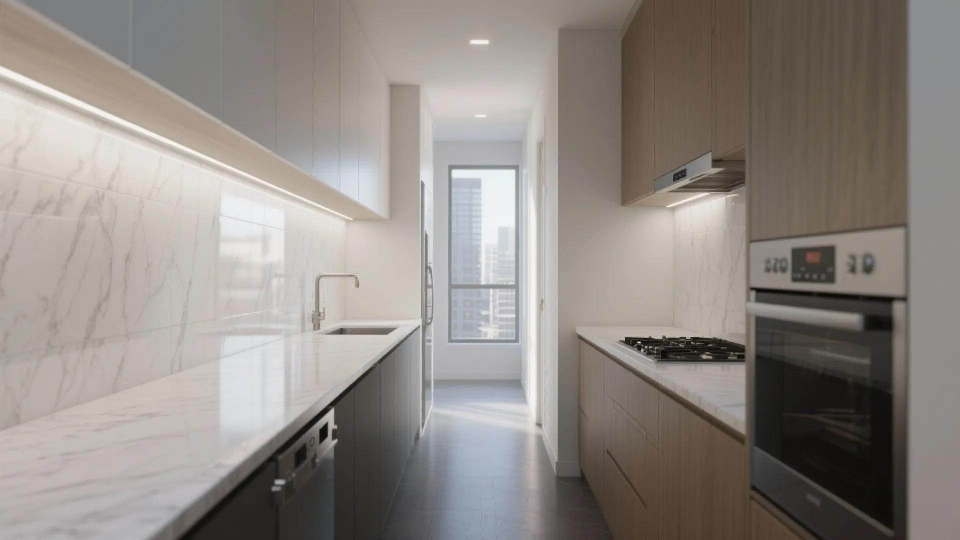 4. Integrated backsplash for a seamless look