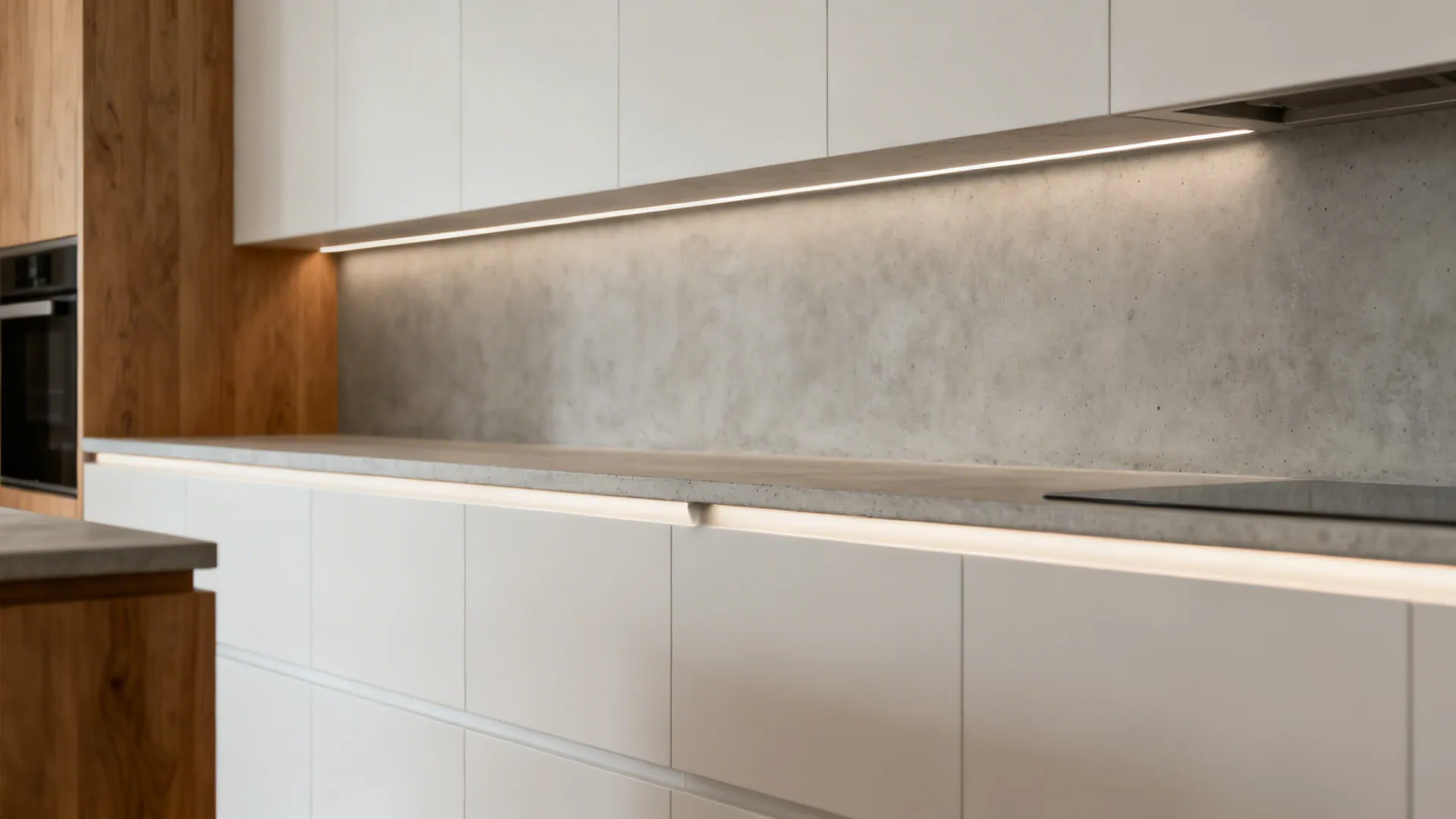 Integrated cement shelf and backsplash