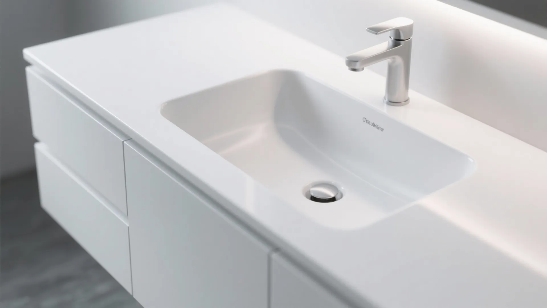 Minimalist 48" Vanity with Integrated Basin