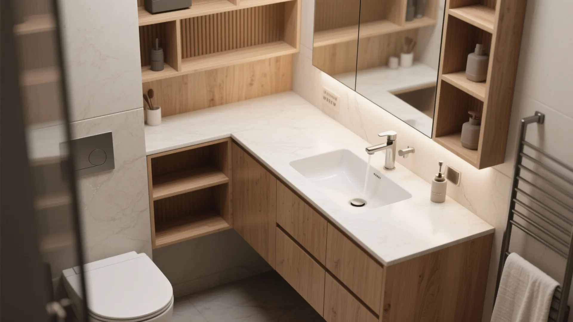 Integrated Basin with Vanity