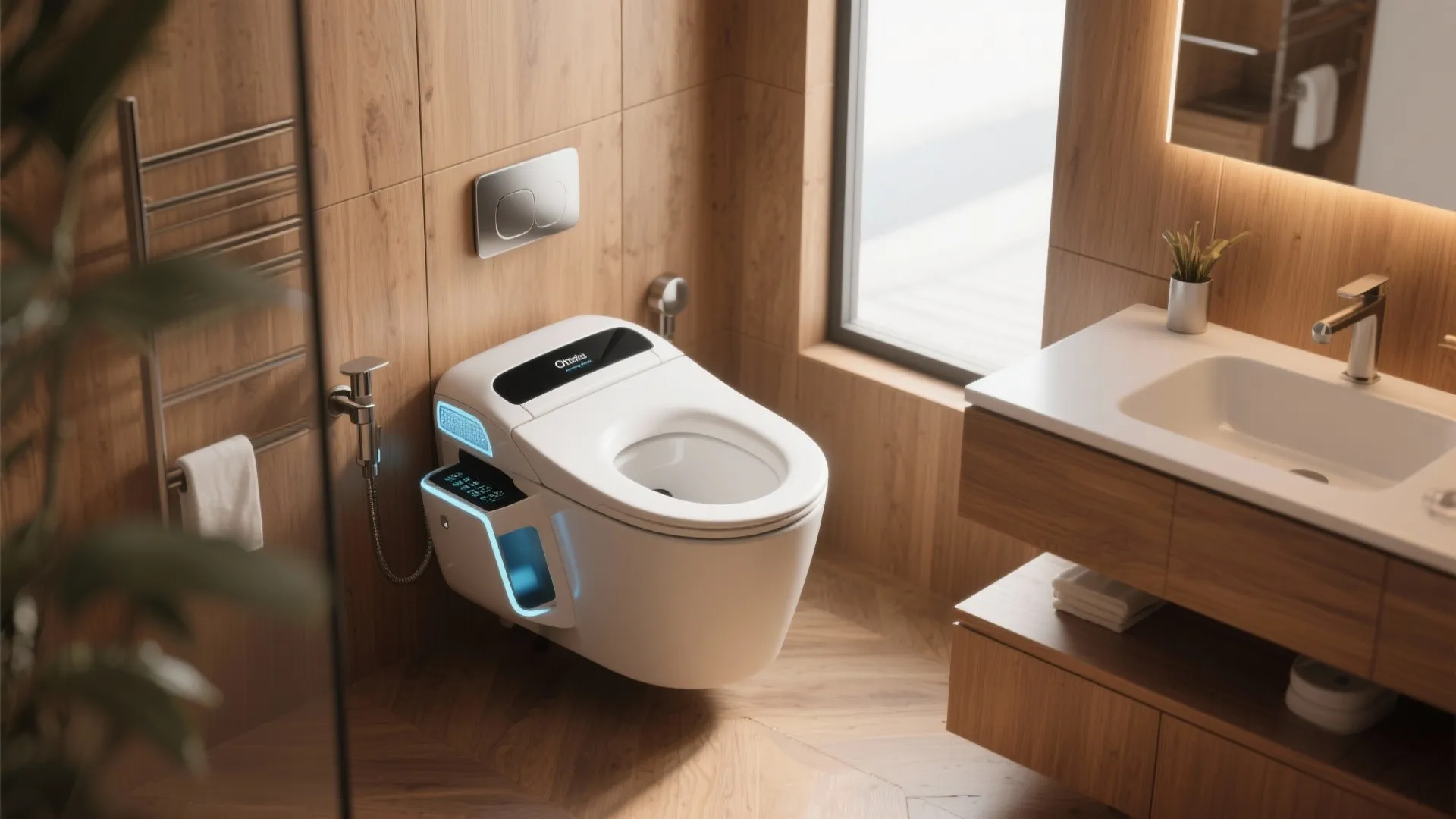 Integrated bidet commode