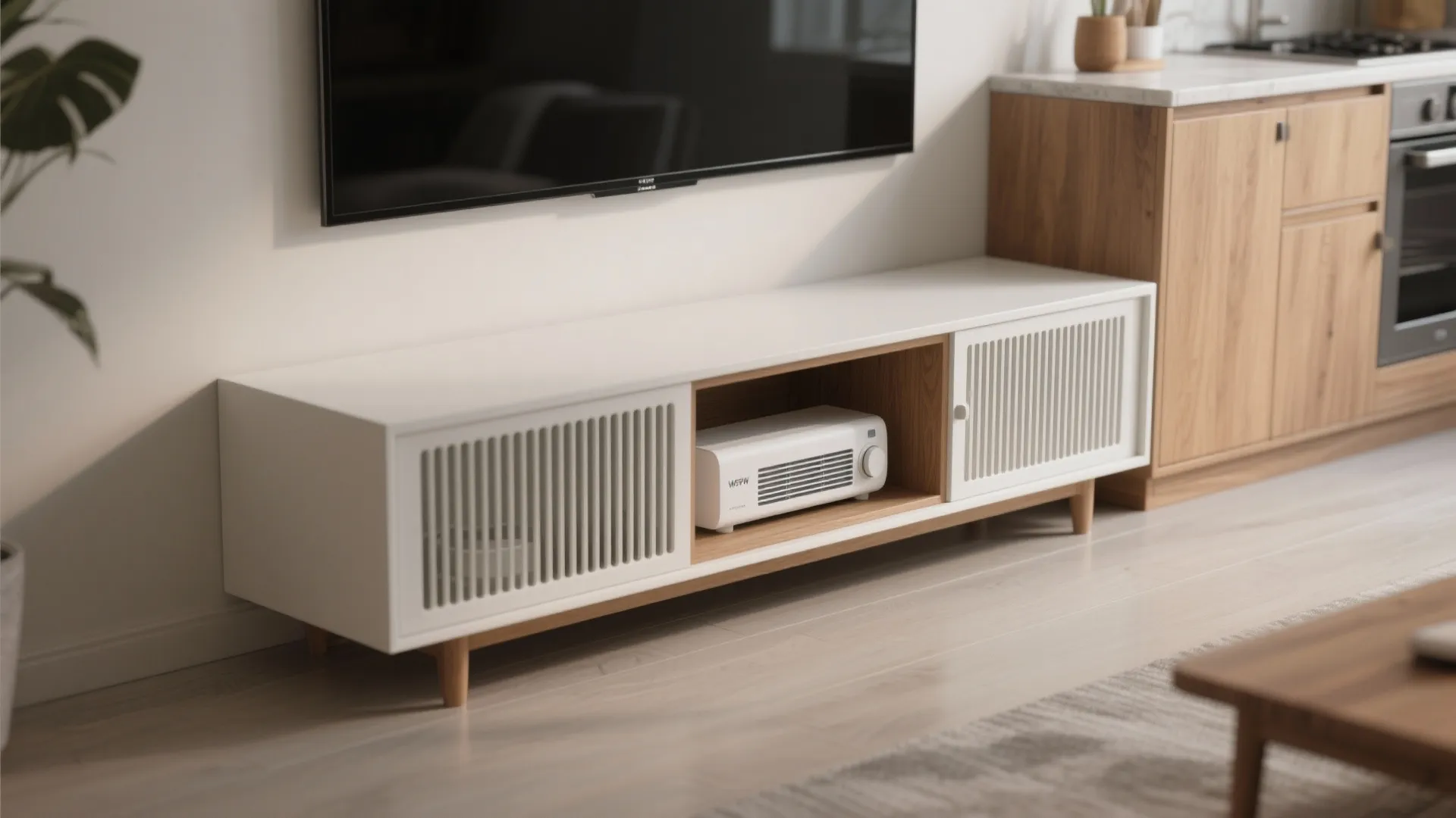 3. Integrate with Low Furniture, Not Hidden Inside It