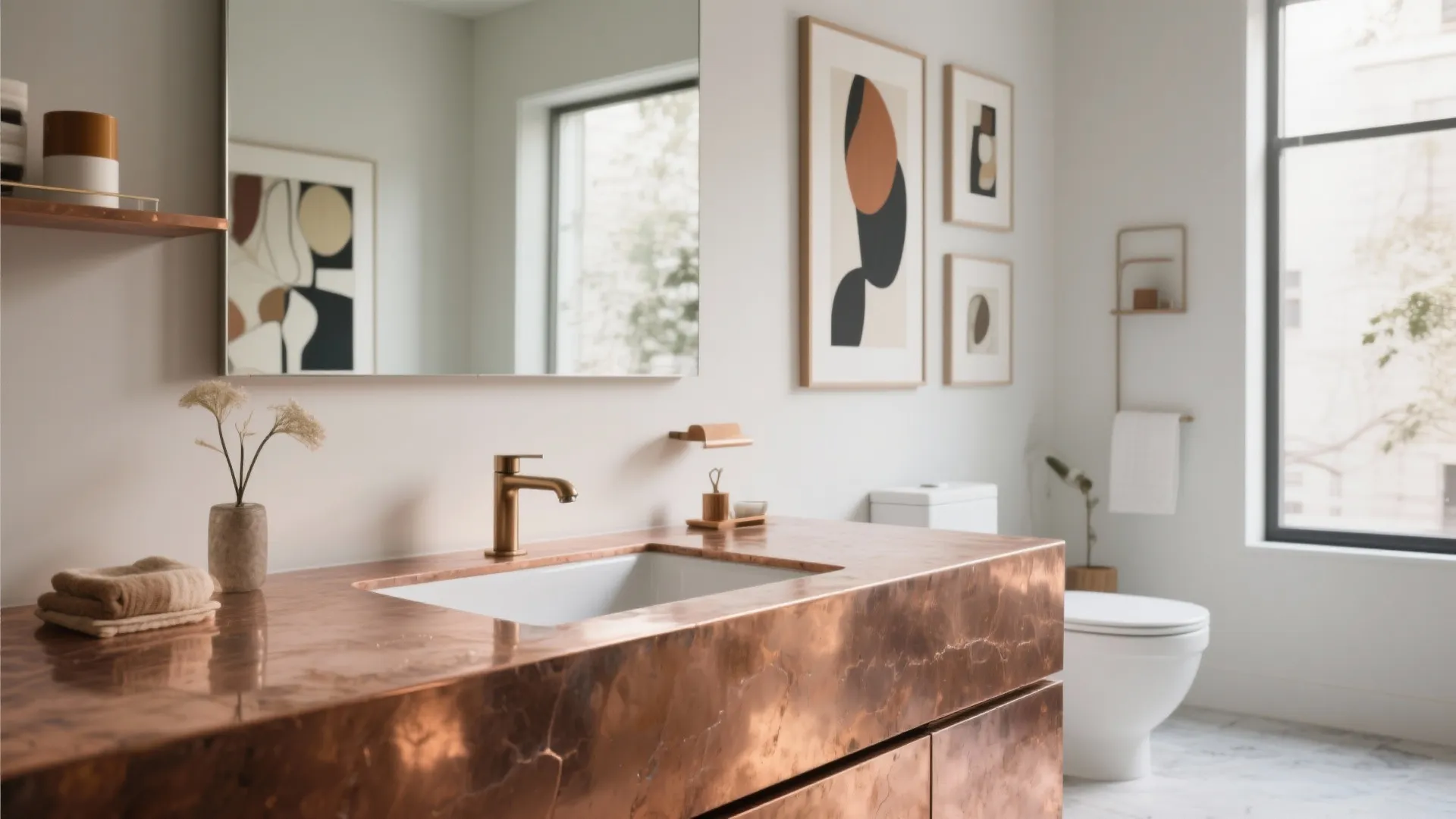 8. Integrated Countertop and Sink