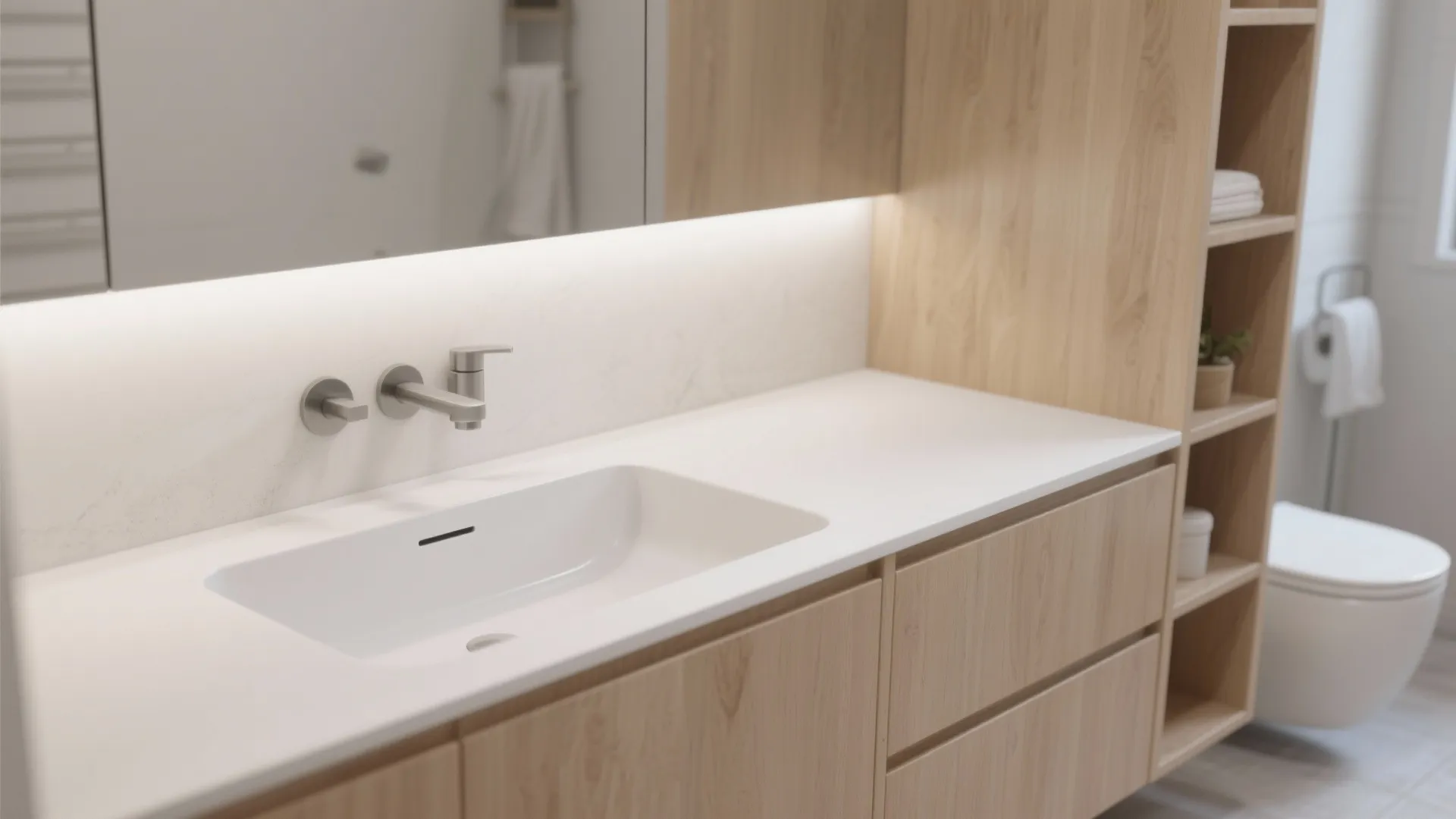 6. Integrated Countertop Sinks