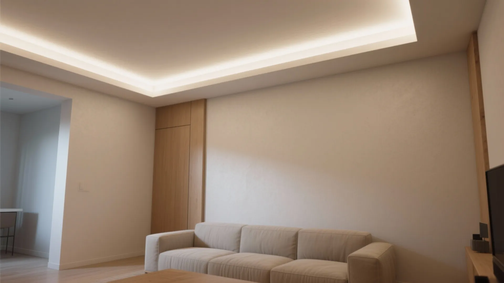2. Integrated cove lighting
