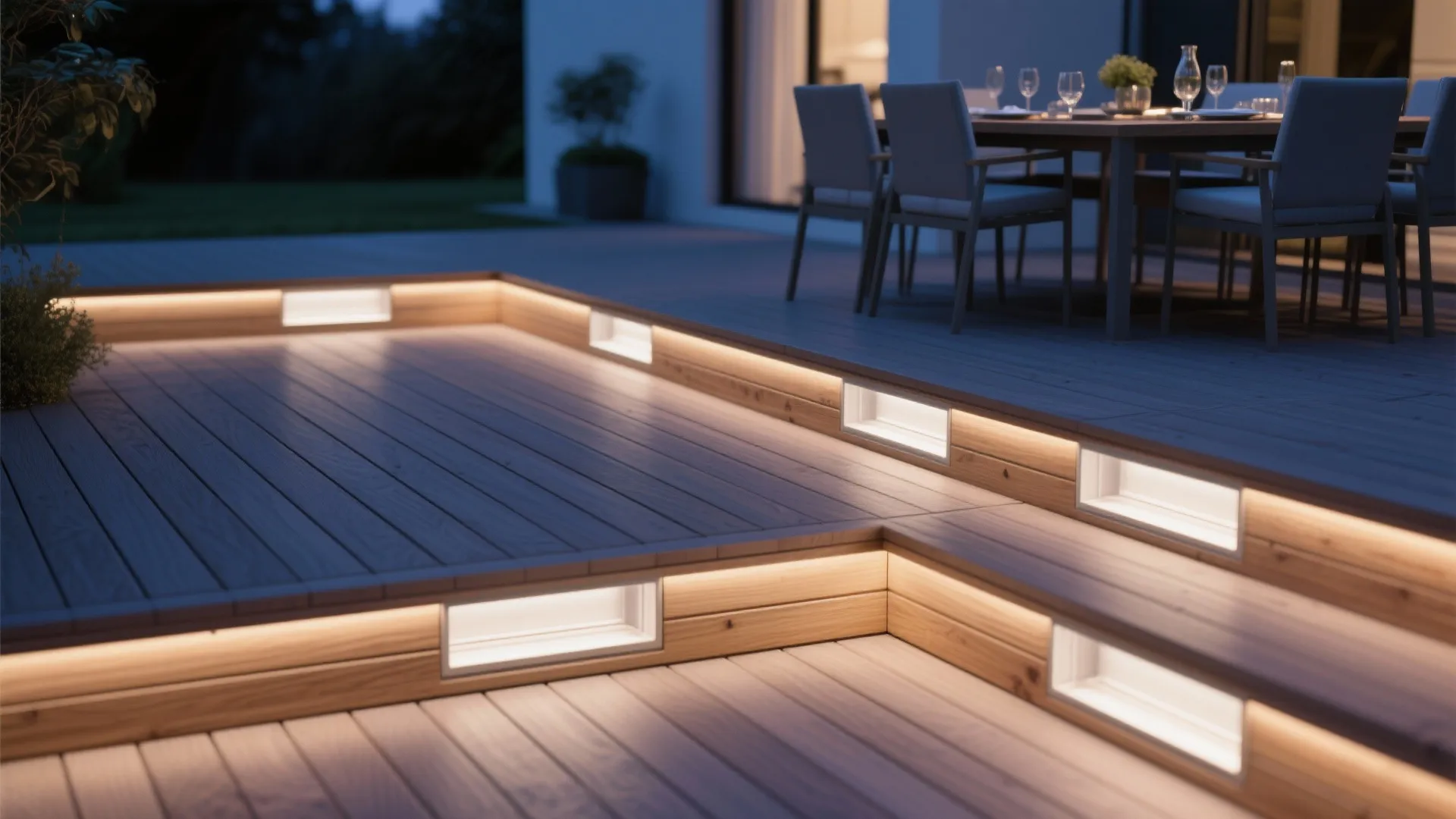 3. Integrated Deck Board Lights