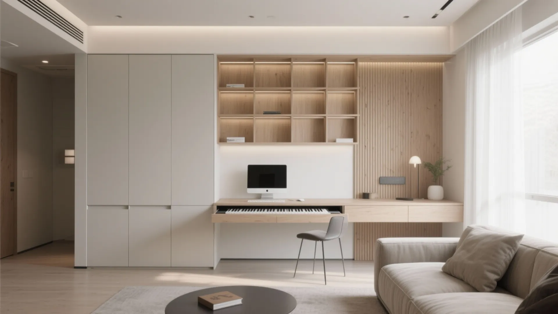 9. Integrated Desk & Wall Unit