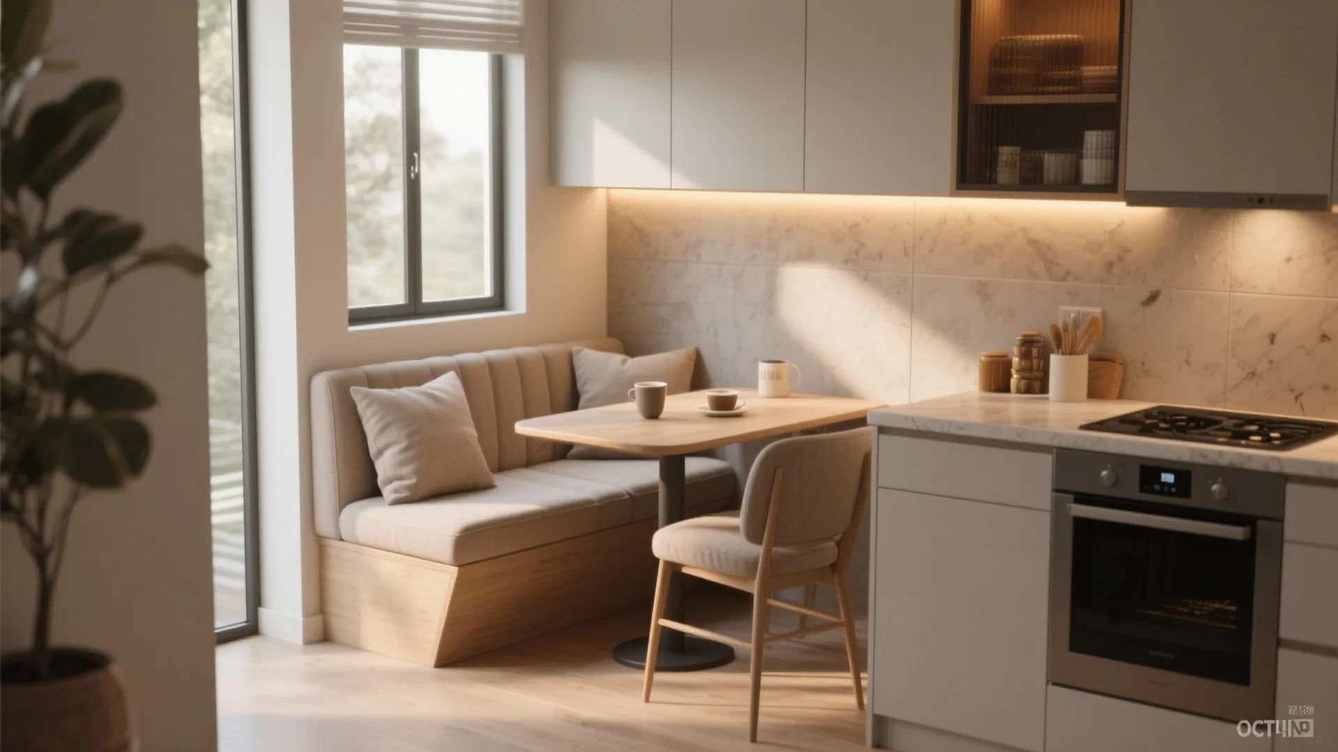 3. Integrated Dining Banquette