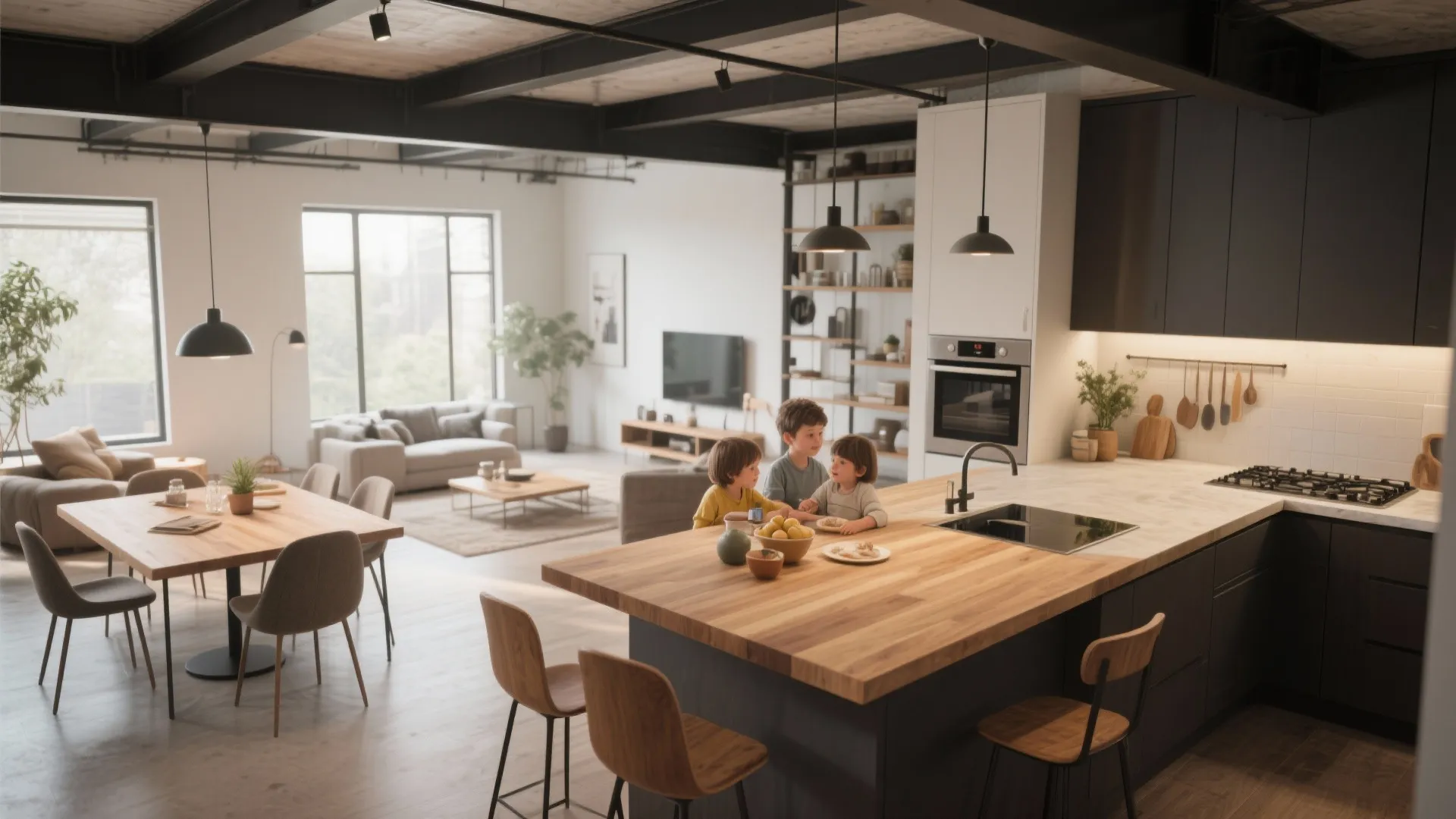 5. Integrated Dining Island