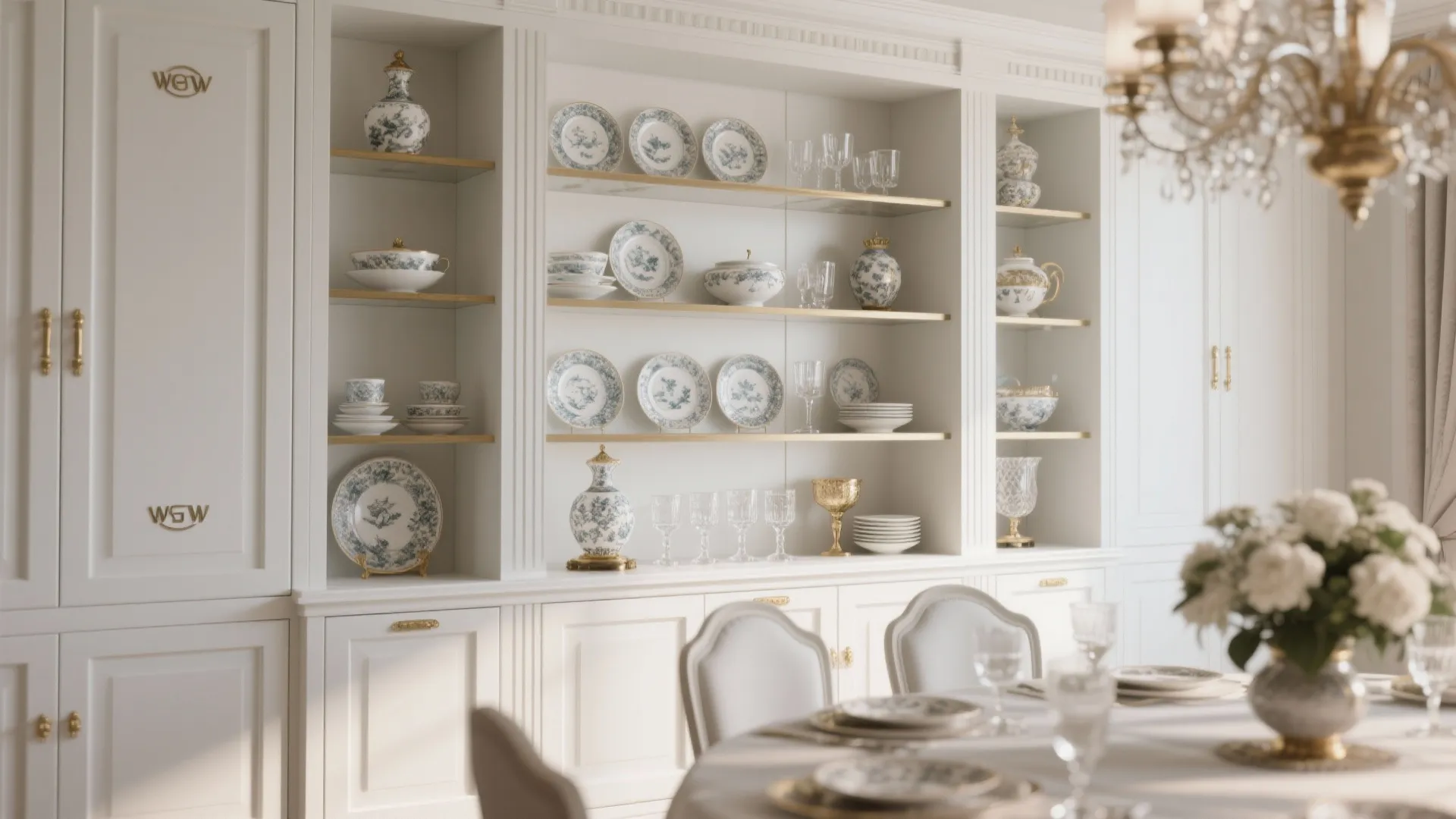 10. Integrated Display Shelves