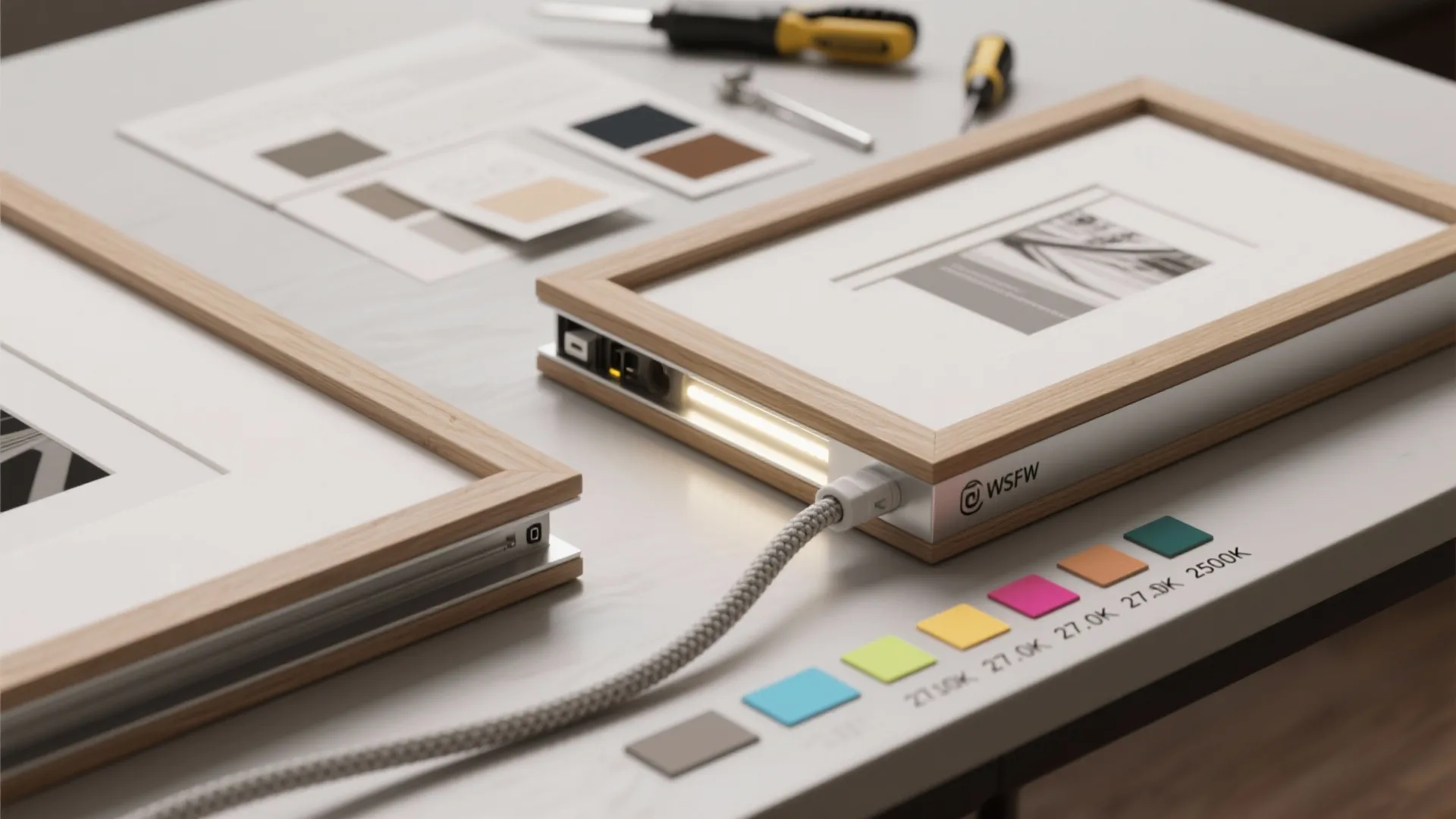 4. Integrated frame lights