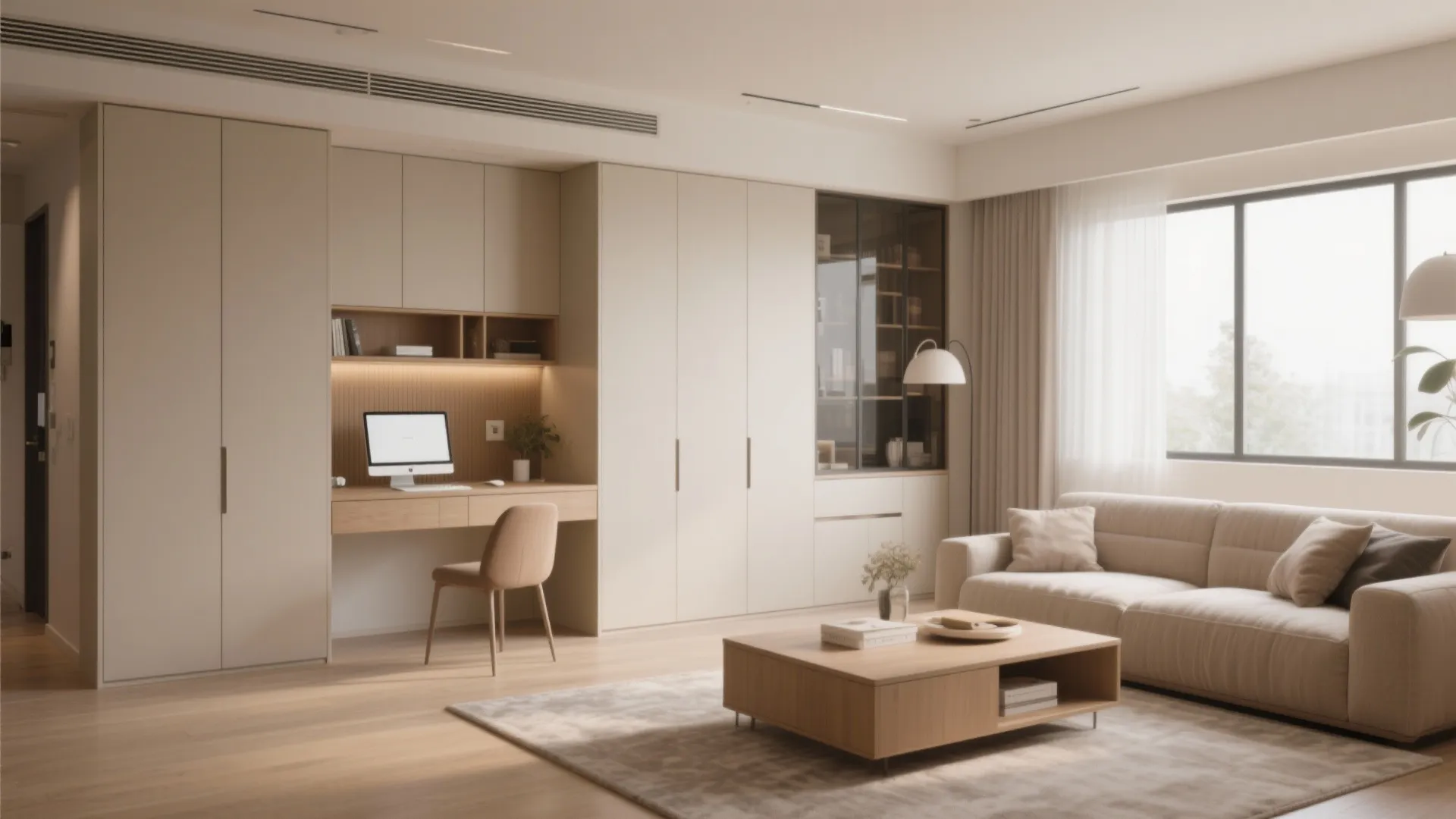 Integrated Work-From-Home Nook